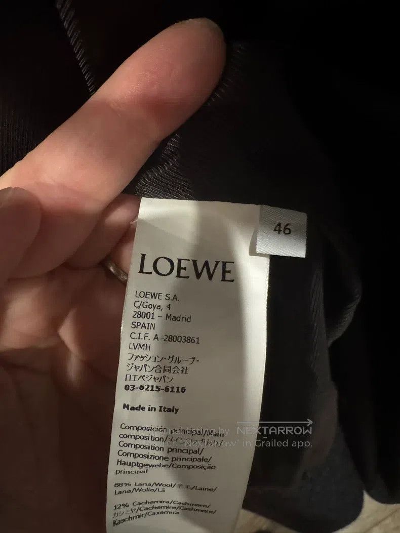 Loewe Loewe Men's Wool and Cashmere Jacket Coat Size US S / EU 44-46 / 1 - 9 Thumbnail