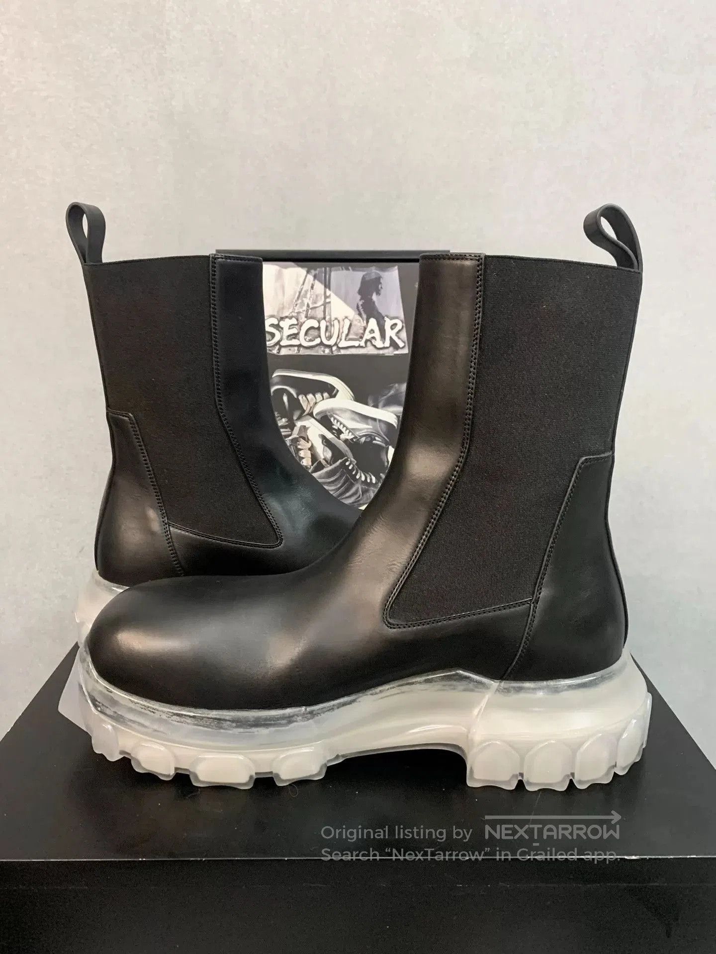 Rick Owens Rick Owens Tractor High-Top Leather Boots. Size US 9 / EU 42 - 6 Thumbnail
