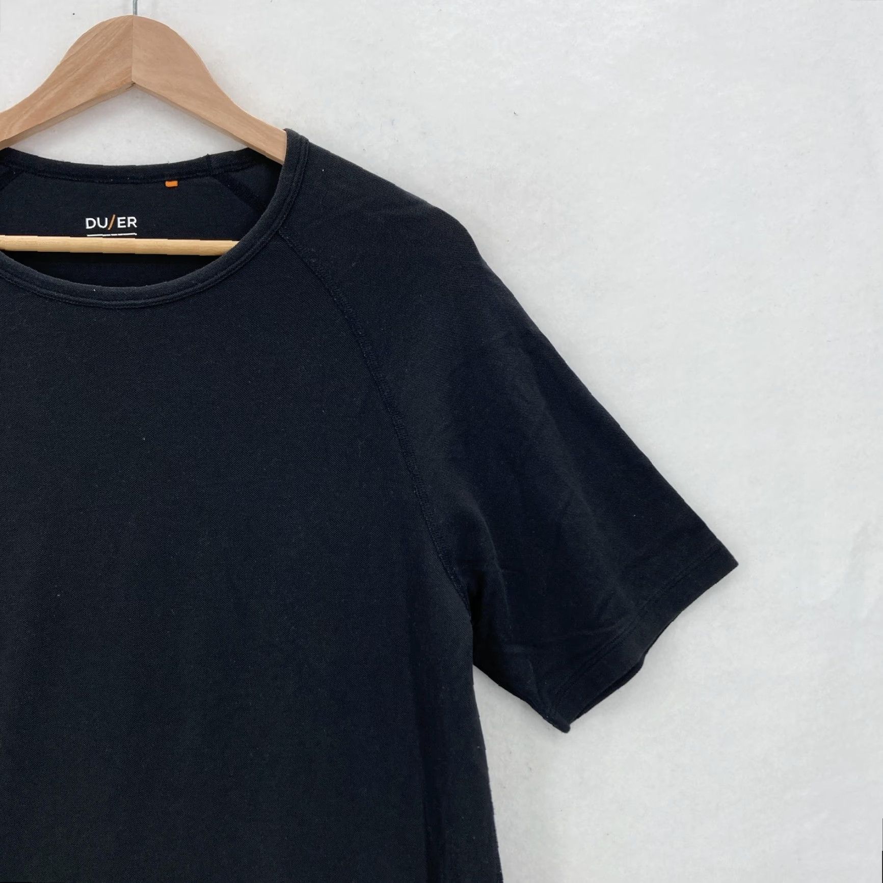 Vintage DU/ER Shirt Mens M Black Pima Cotton Lyocell Stretch Performance Outdoors Shirt Size US M / EU 48-50 / 2 - 2 Thumbnail