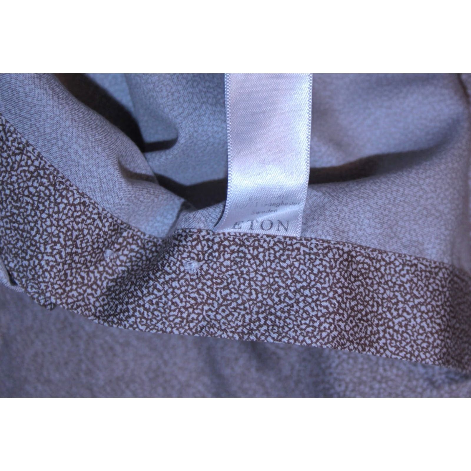 Eton Eton Mens Dress Shirt Size 43 17 Brown Business Regular Size US XL / EU 56 / 4 - 6 Thumbnail