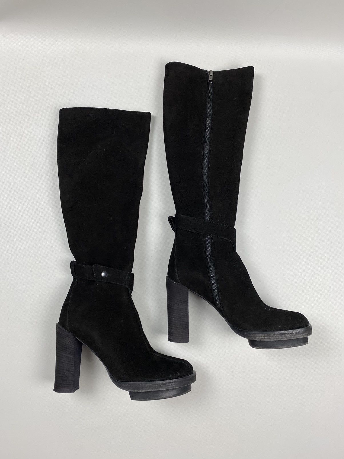 Ann Demeulemeester Ann Demeulemeester heeled over the knee suede boots shoes Size US 9 / IT 39 - 7 Thumbnail