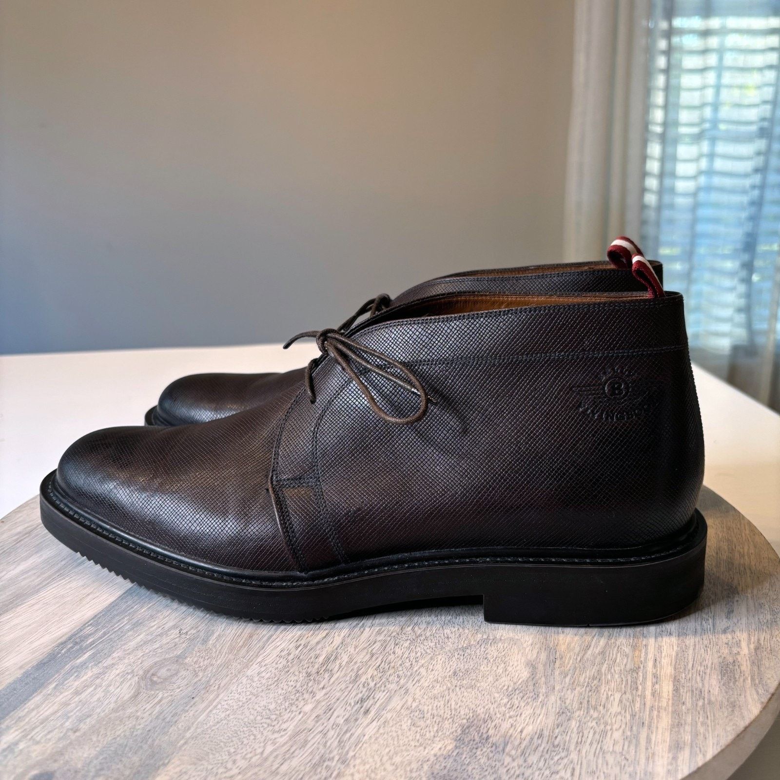 Bally Bally Vilmar Saffiano Leather Chukka Boots Men’s Size 11 D Size US 11 / EU 44 - 2 Thumbnail