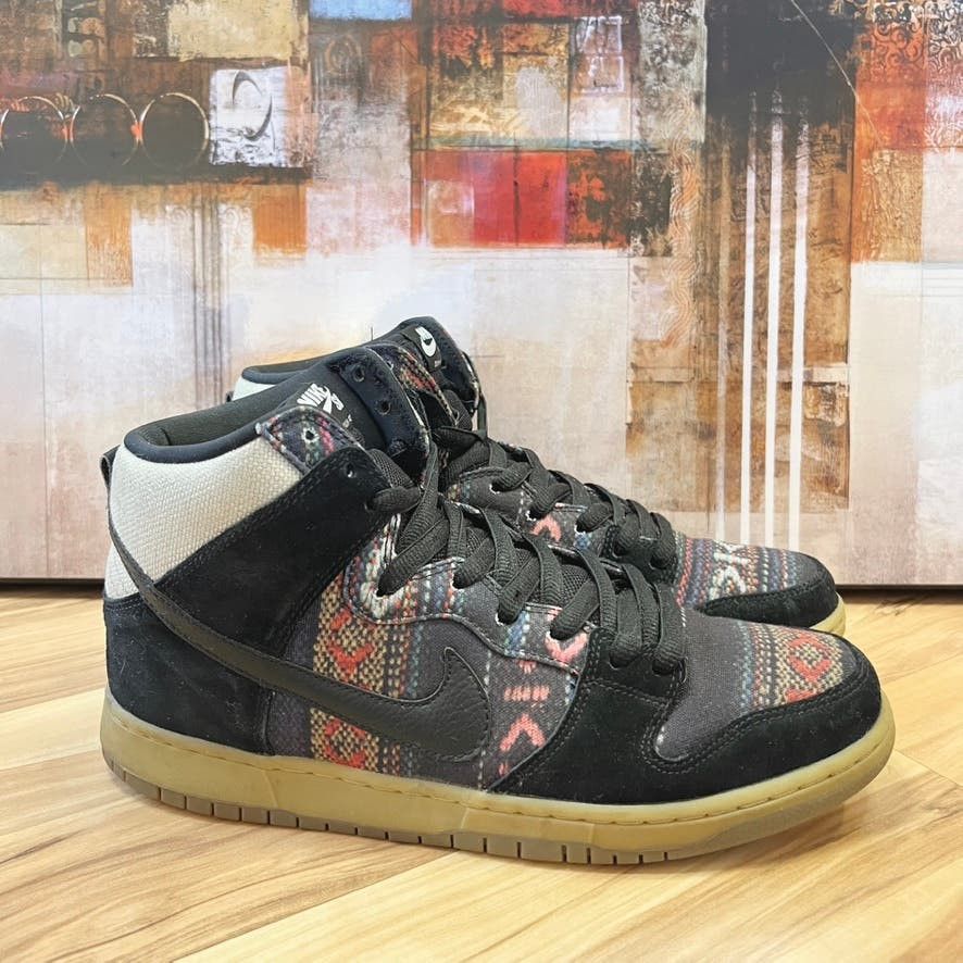 Nike 2014 Nike SB Dunk High Premium Hacky Sack Multicolor Black Grailed