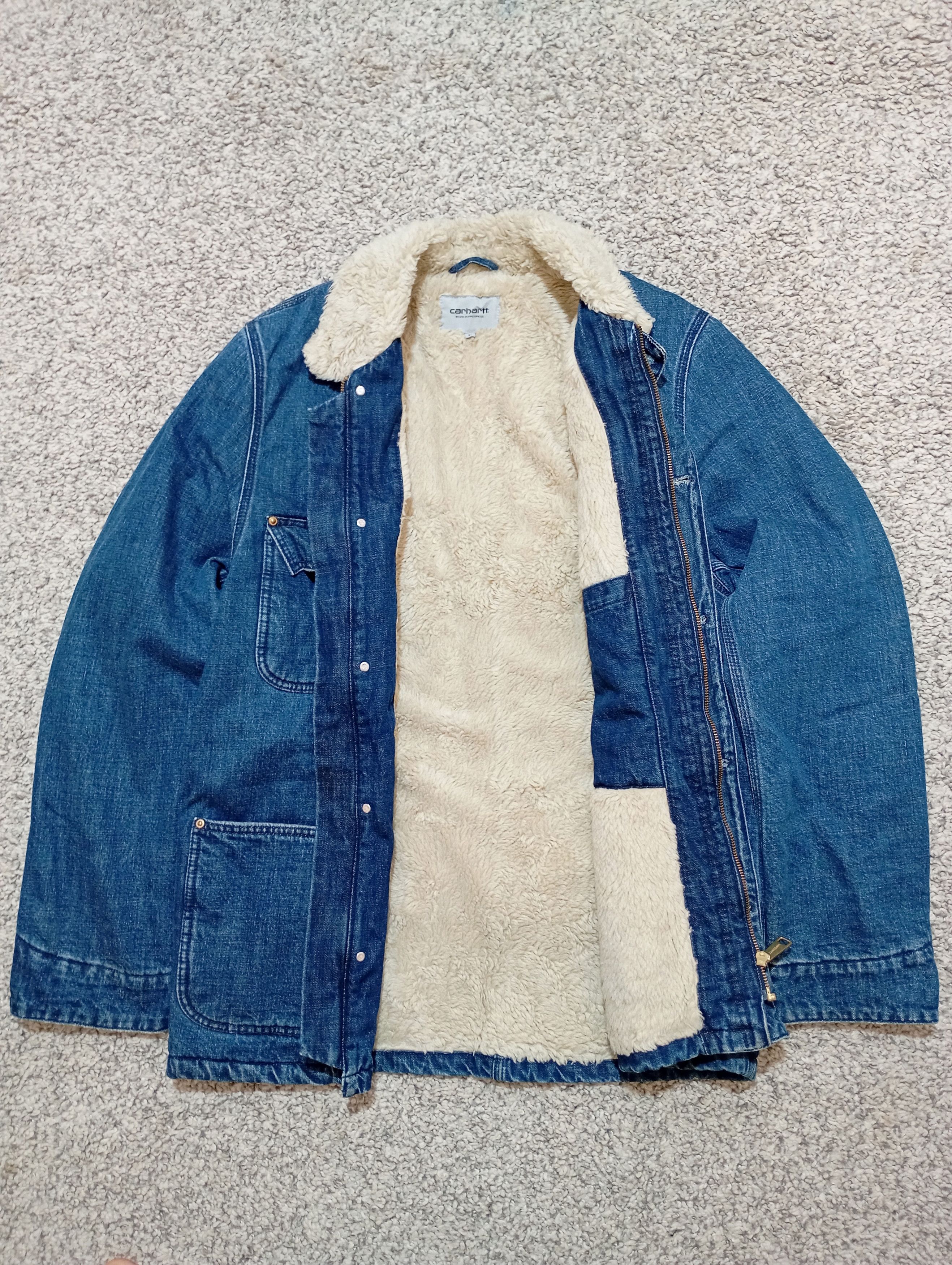 Carhartt Carhartt Denim Fairmount Coat Sherpa Lined Size M Size US M / EU 48-50 / 2 - 3 Thumbnail