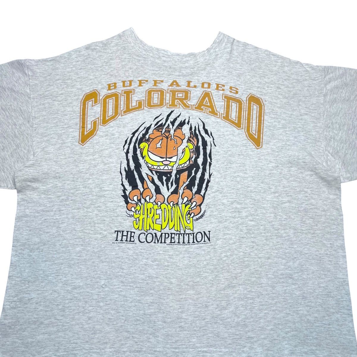NCAA 1990s Colorado Buffaloes Garfield Shredding Competition Tee Size US XXL / EU 58 / 5 - 7 Thumbnail