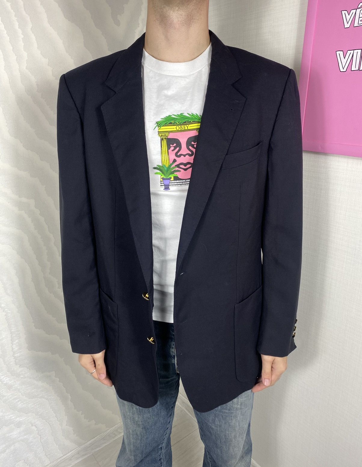 Burberry × Vintage Burberrys London vintage blazer Size 46L - 2 Thumbnail