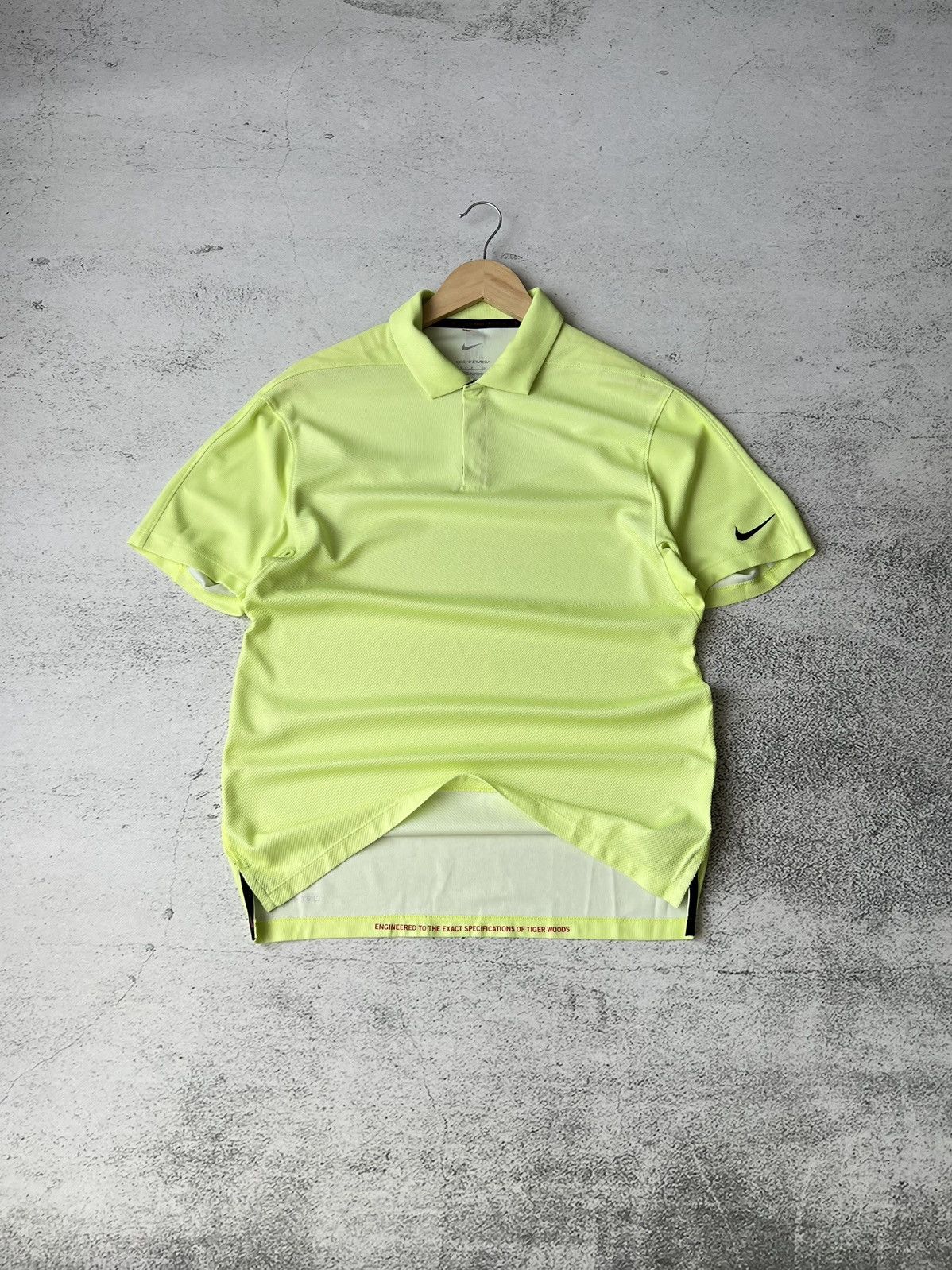 Nike Nike Tiger Woods Dri-Fit ADV Polo Shirt Lime Green Size S Size US S / EU 44-46 / 1 - 1 Thumbnail