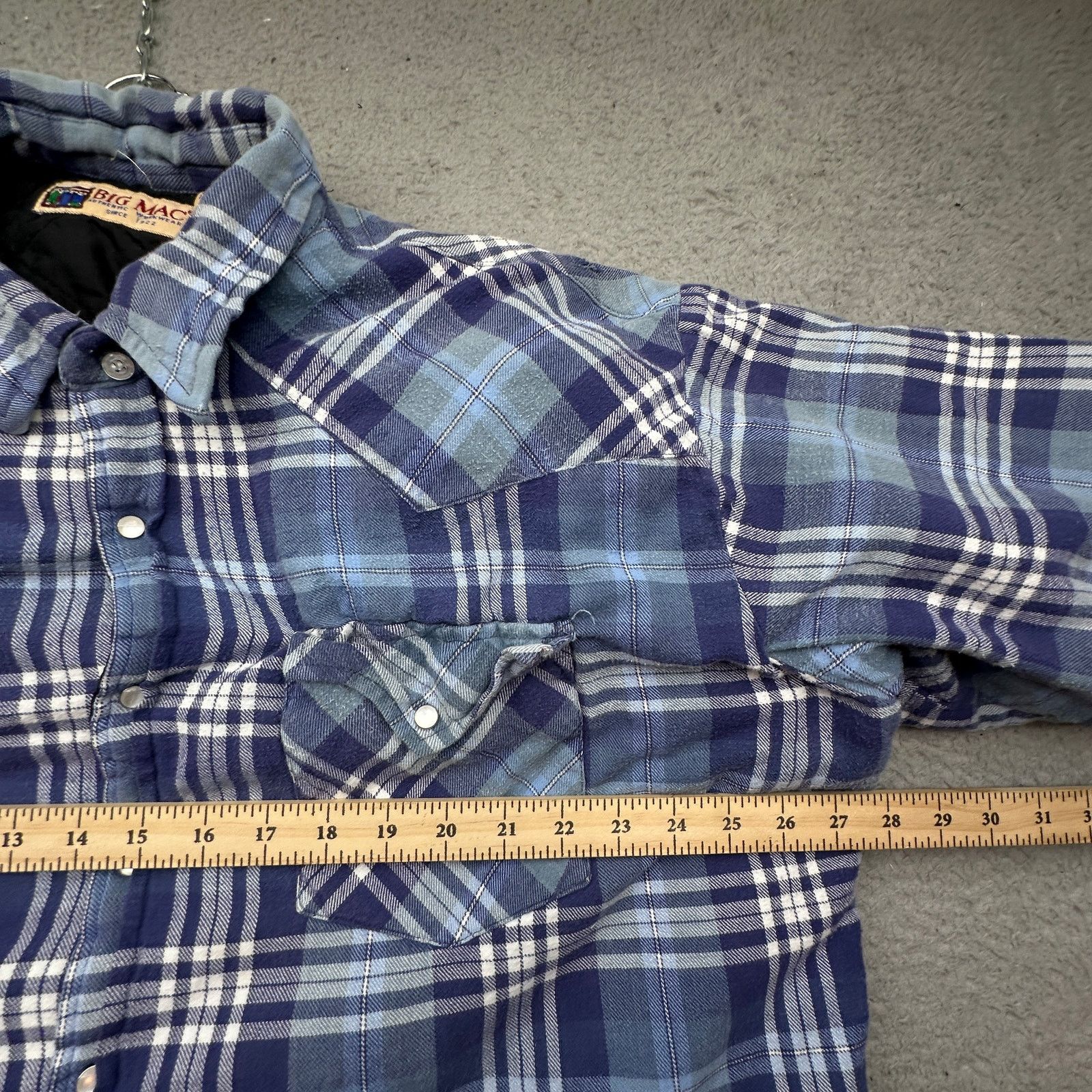 Big Mac VTG Big Mac Flannel Quilt Lined Pearl Snap Shirt Mens 2XLT Size US XXL / EU 58 / 5 - 6 Thumbnail