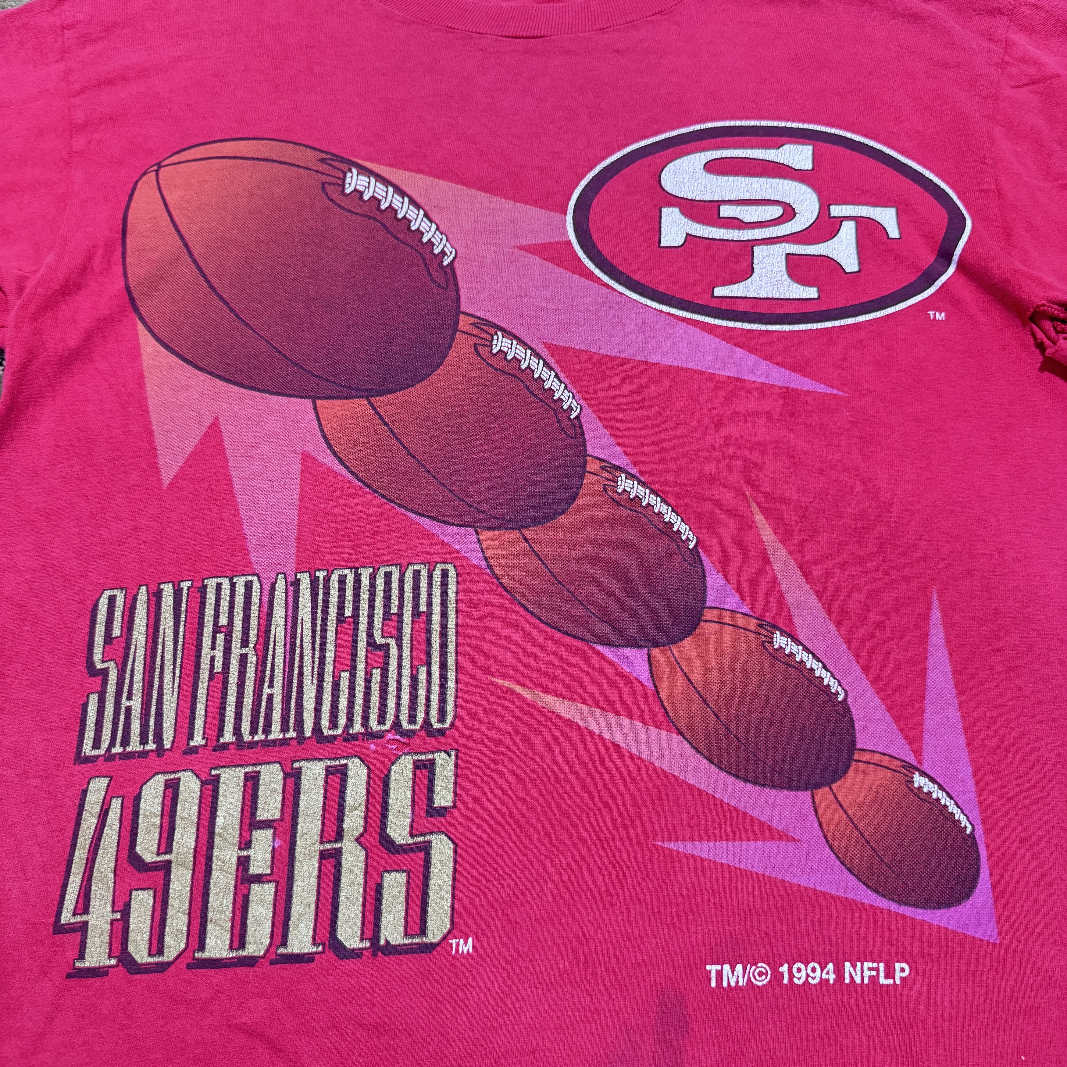 NFL Vintage NFL San Francisco 49ers Distressed OVP T shirt Size US L / EU 52-54 / 3 - 3 Thumbnail