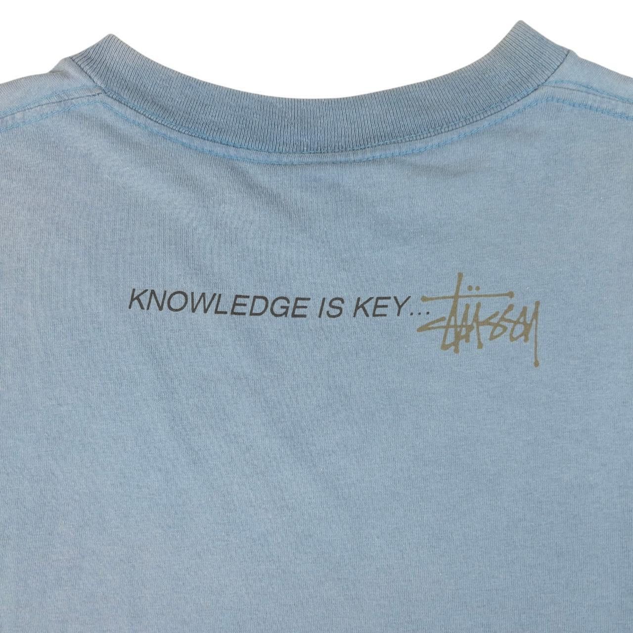 Stussy Vintage Stussy Knowledge Is Key Graphic T Shirt Size M Size US M / EU 48-50 / 2 - 3 Thumbnail