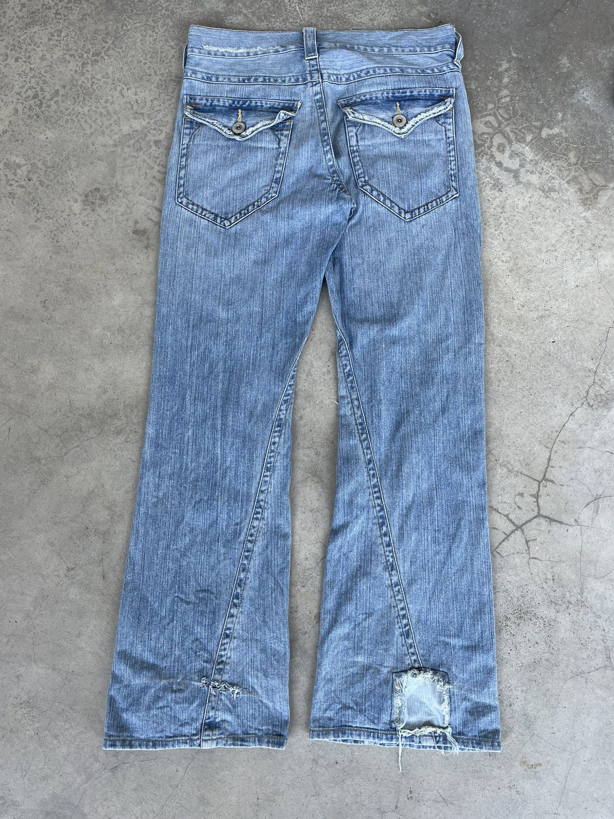 If Six Was Nine Vintage Japanese Brand Flare Jeans Bootcut Size US 32 / EU 48 - 5 Thumbnail