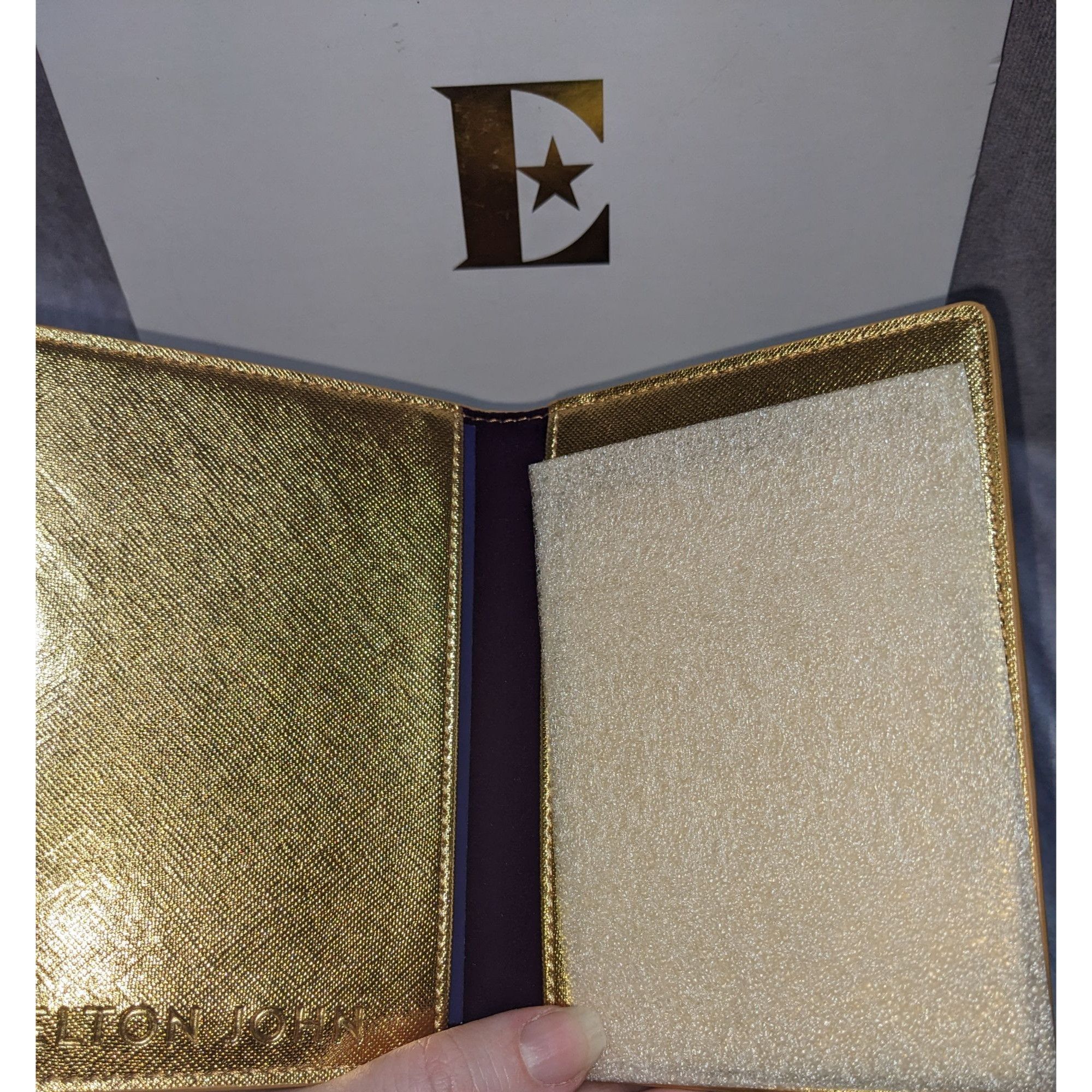 Other Goodbye Yellow Brick Road Elton John Gold Passport Holder & Size ONE SIZE - 2 Thumbnail