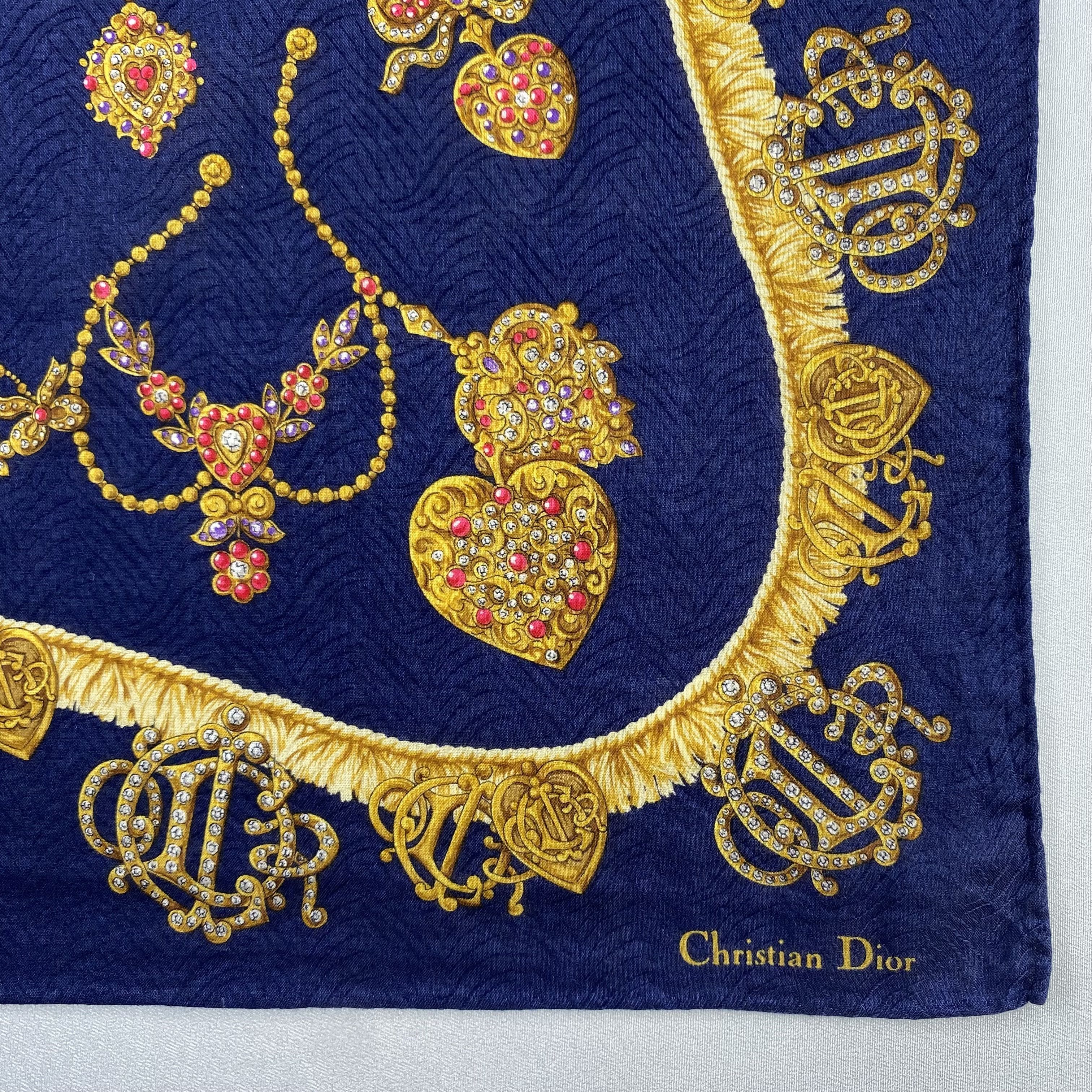 Vintage Christian Dior Monsieur Handkerchief / Neckerchief-P830 Size ONE SIZE - 3 Thumbnail