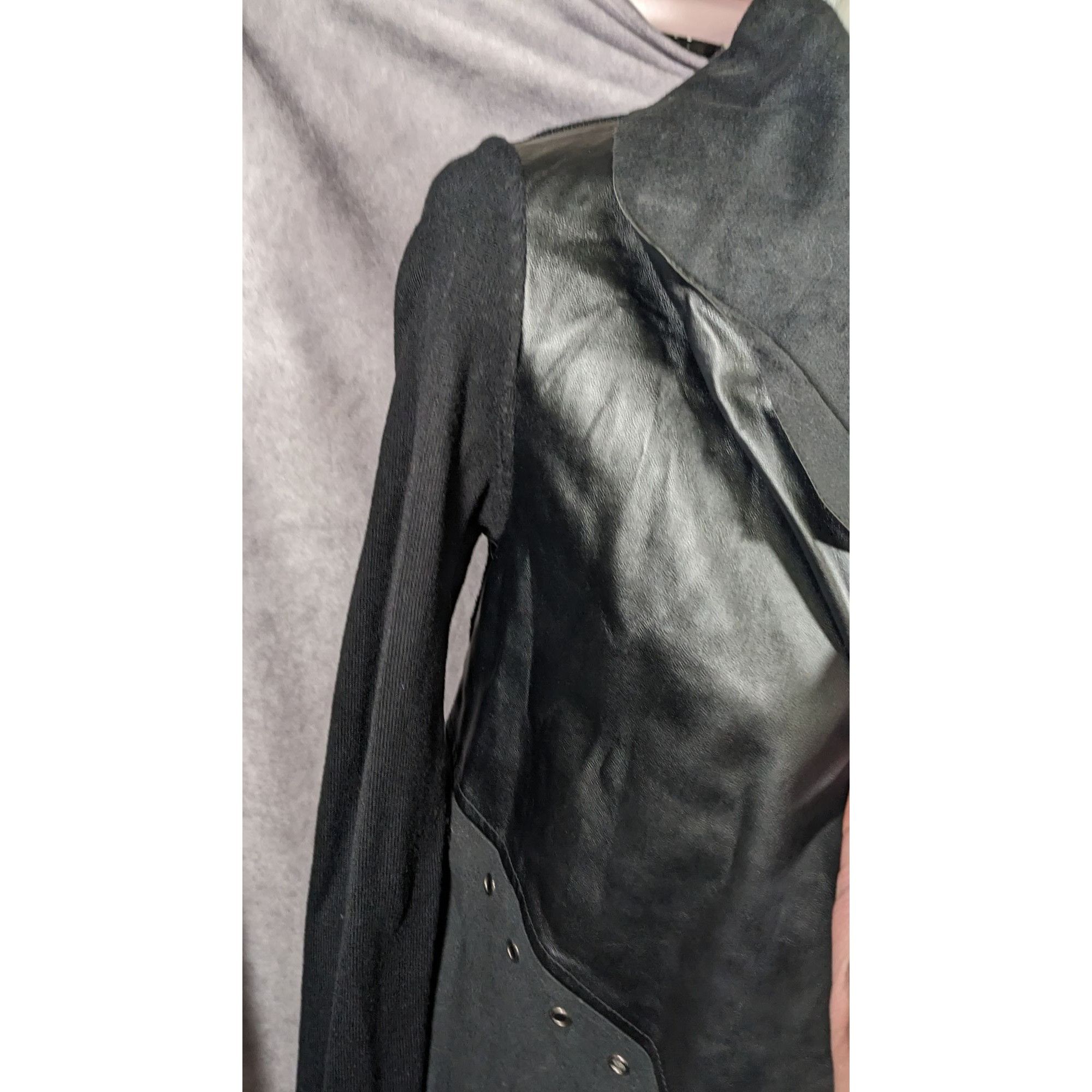 Other Cliche Gothic Faux Suede Grommet Accent Cardigan Size S / US 4 / IT 40 - 11 Thumbnail