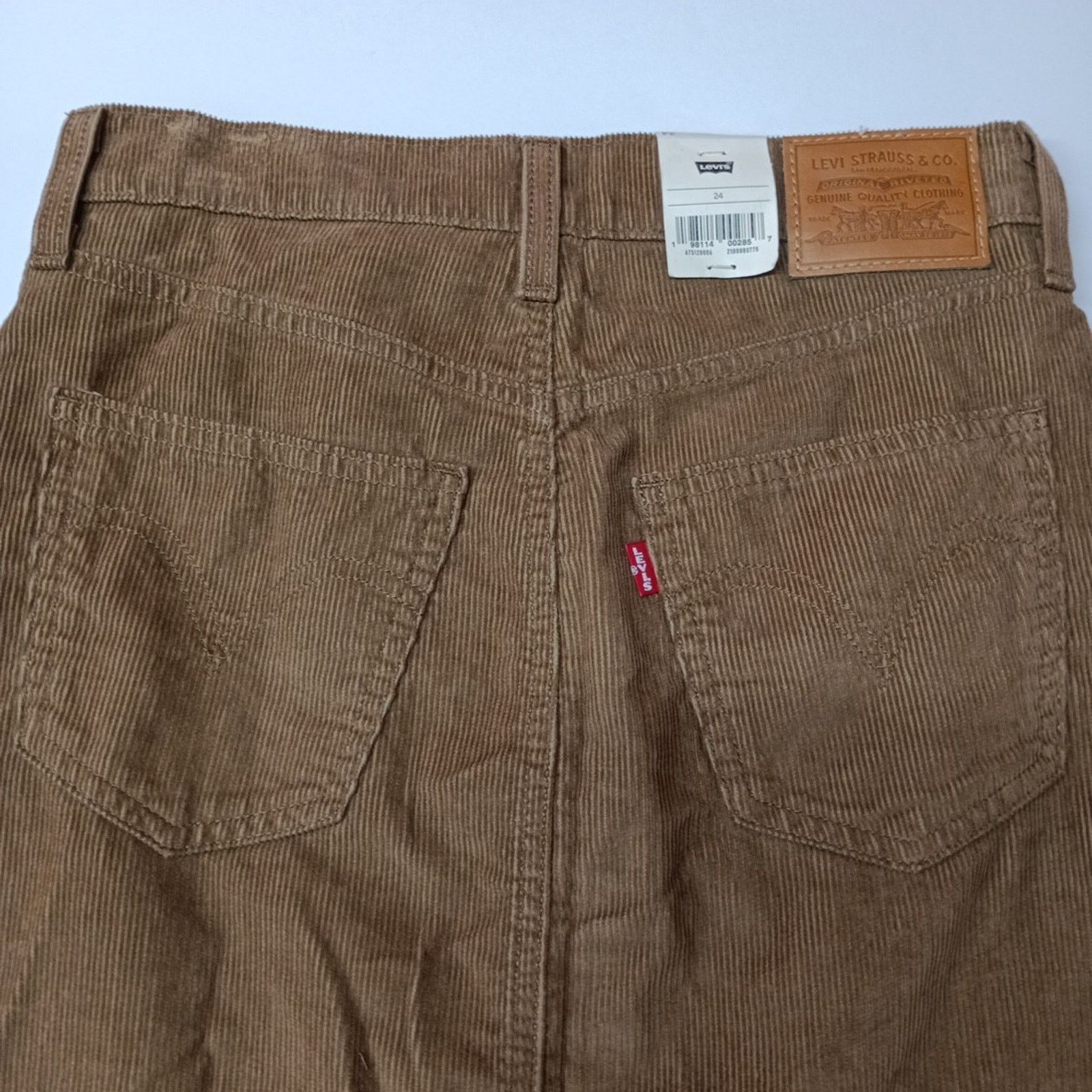Levi's Levi's Premium Ankle Column Corduroy Skirt Size 24 Brown Size 24" / US 00 / IT 34 - 9 Thumbnail