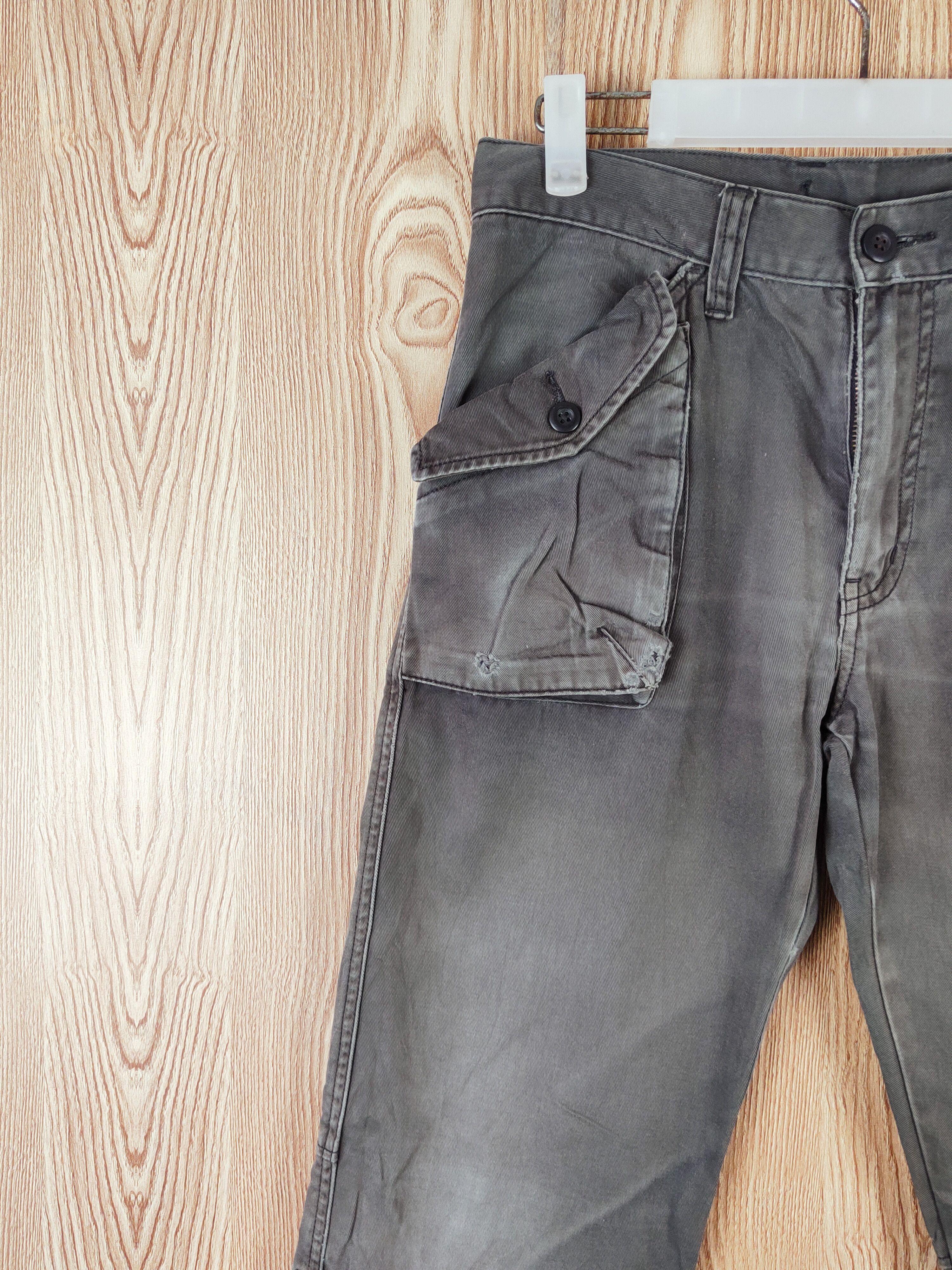 Japanese Brand DL Uniqlo Dark Brown Faded Multipocket Casual Pants #S2792 Size US 30 / EU 46 - 3 Thumbnail