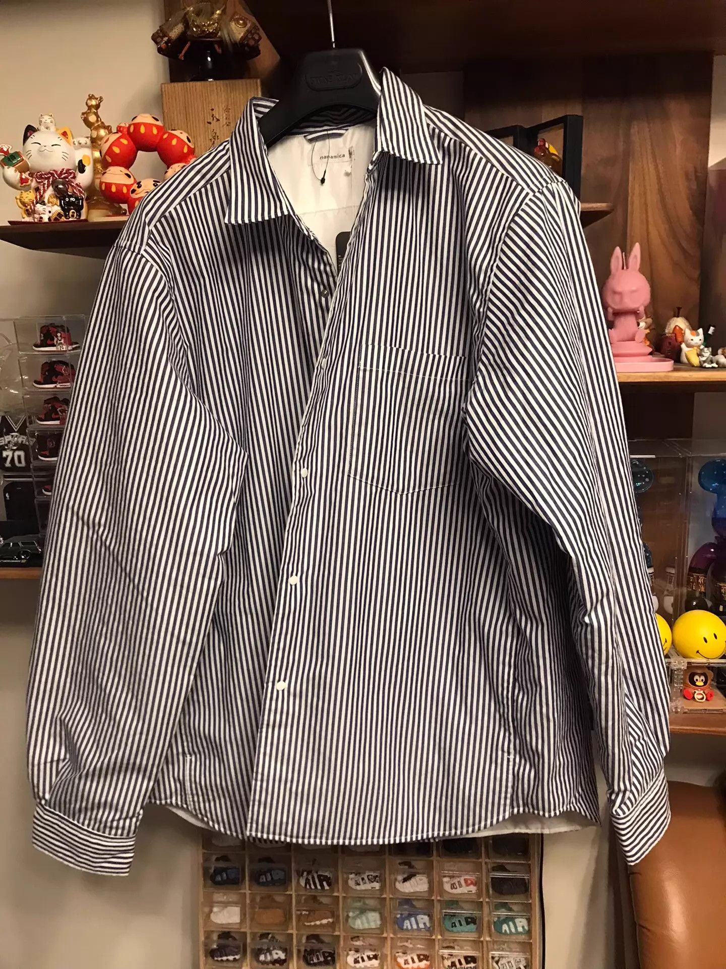 Nanamica Nanamica Shirt-style Oversized Striped PrimaLoft Jacket XL Size US XL / EU 56 / 4 - 1 Thumbnail