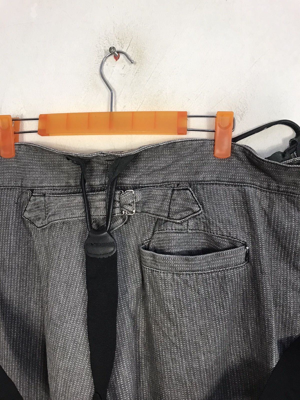 Vintage Striped Denim Indigo Pant Jumper Stretchable Waist Hickory Size US 38 / EU 54 - 6 Thumbnail