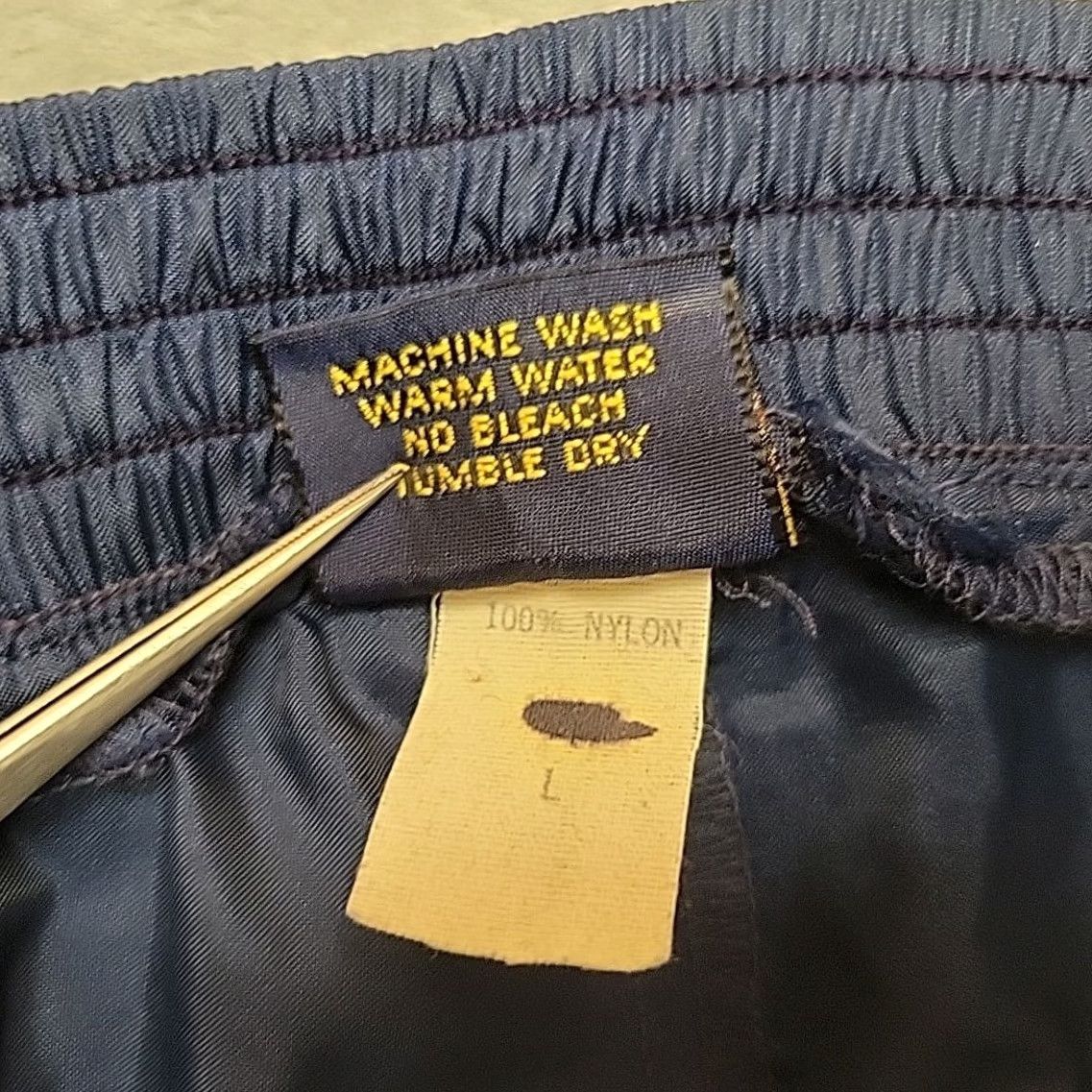 Etro VTG Cannondale Track Pants Mens L Blue Nylon Windbreaker Zip Leg 90s Retro Sports USA Mens Size US 33 - 7 Thumbnail