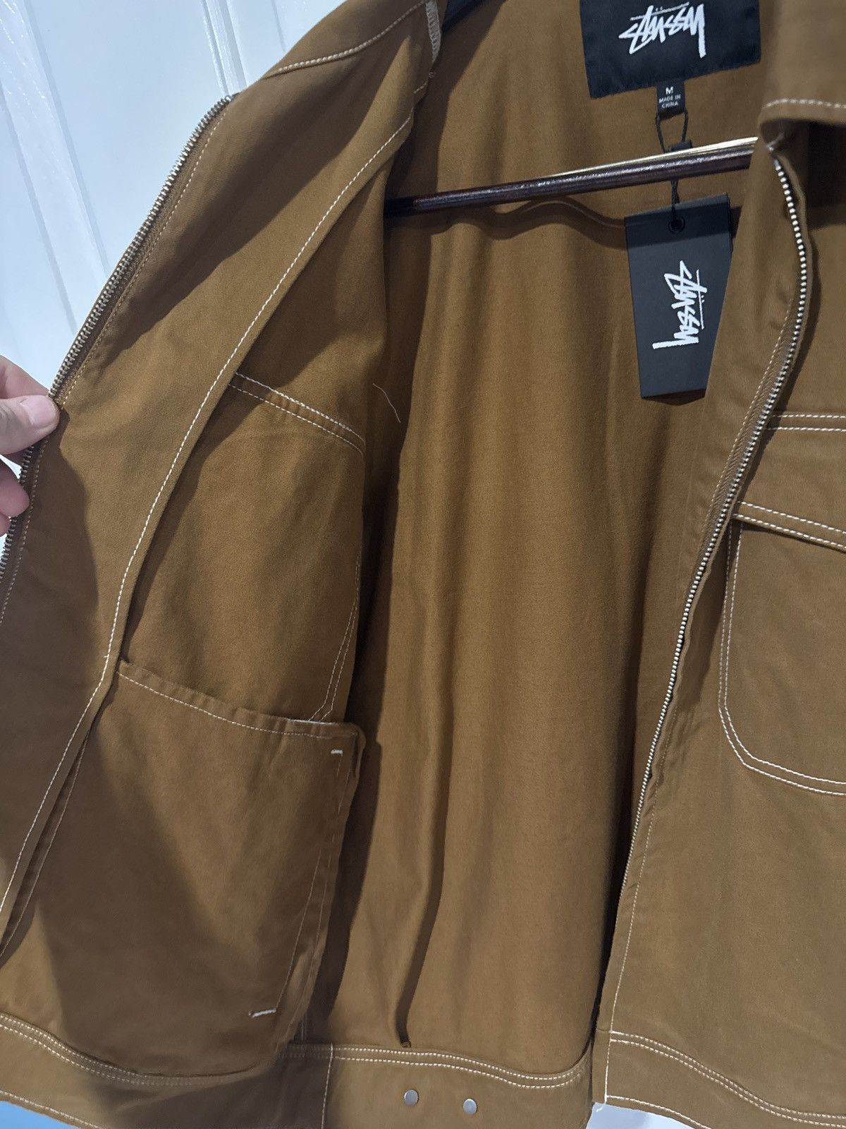 Stussy Stussy Moleskin Garage Jacket M Brown Size US M / EU 48-50 / 2 - 2 Thumbnail