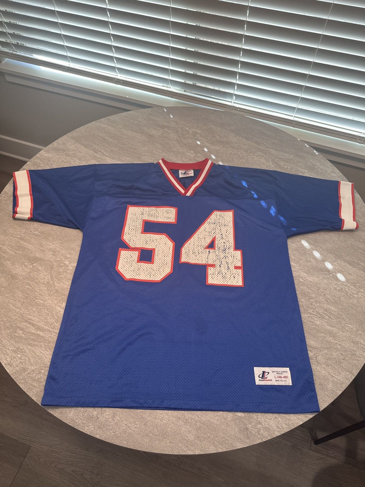 Logo Athletic × Vintage Vintage 90s Chris Spielman #54 Bills Jersey Logo Athletic Size US L / EU 52-54 / 3 - 3 Thumbnail
