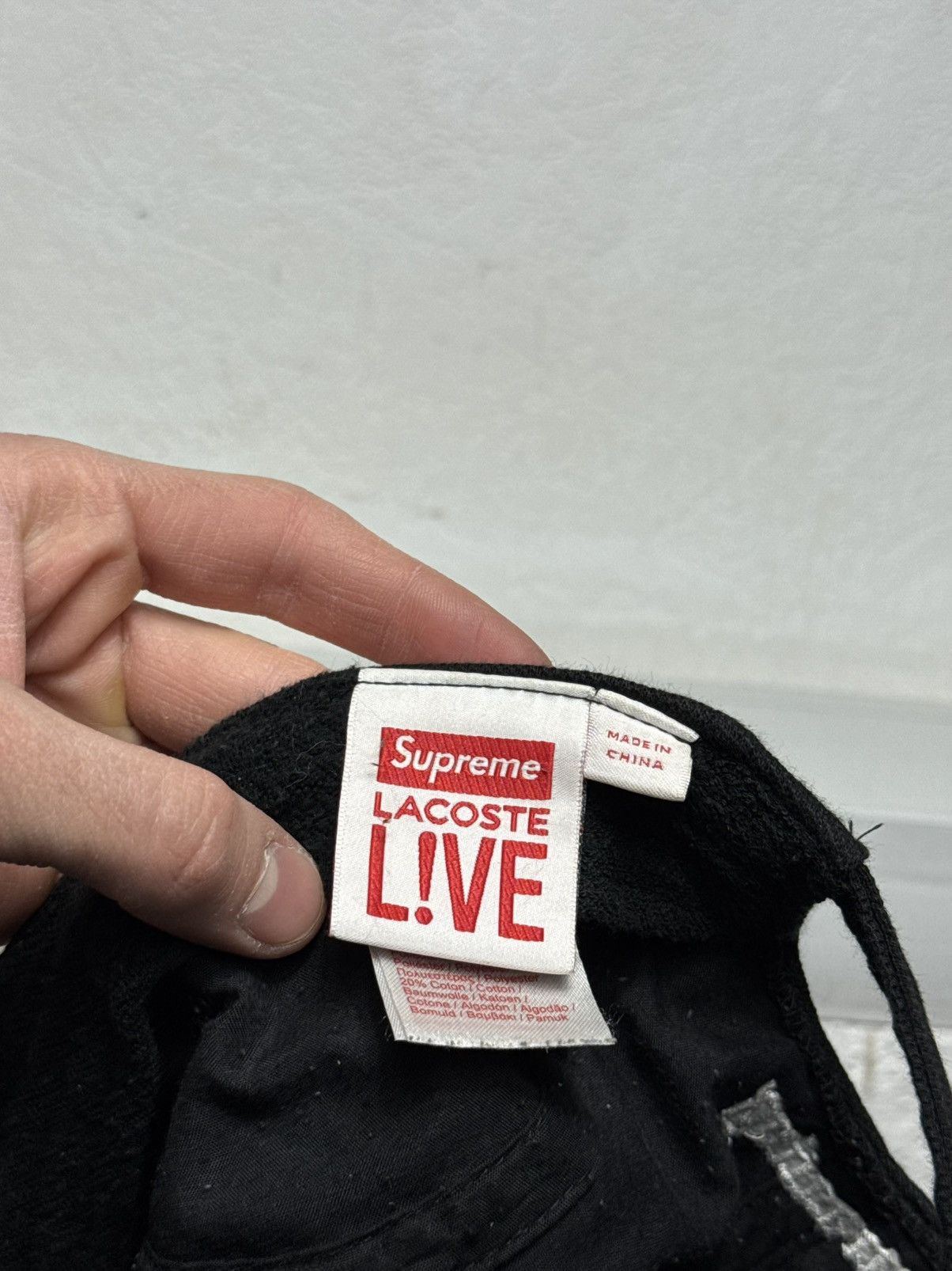 Lacoste × Supreme Supreme x Lacoste 5 Panel Black Cap Luxury Size ONE SIZE - 7 Thumbnail