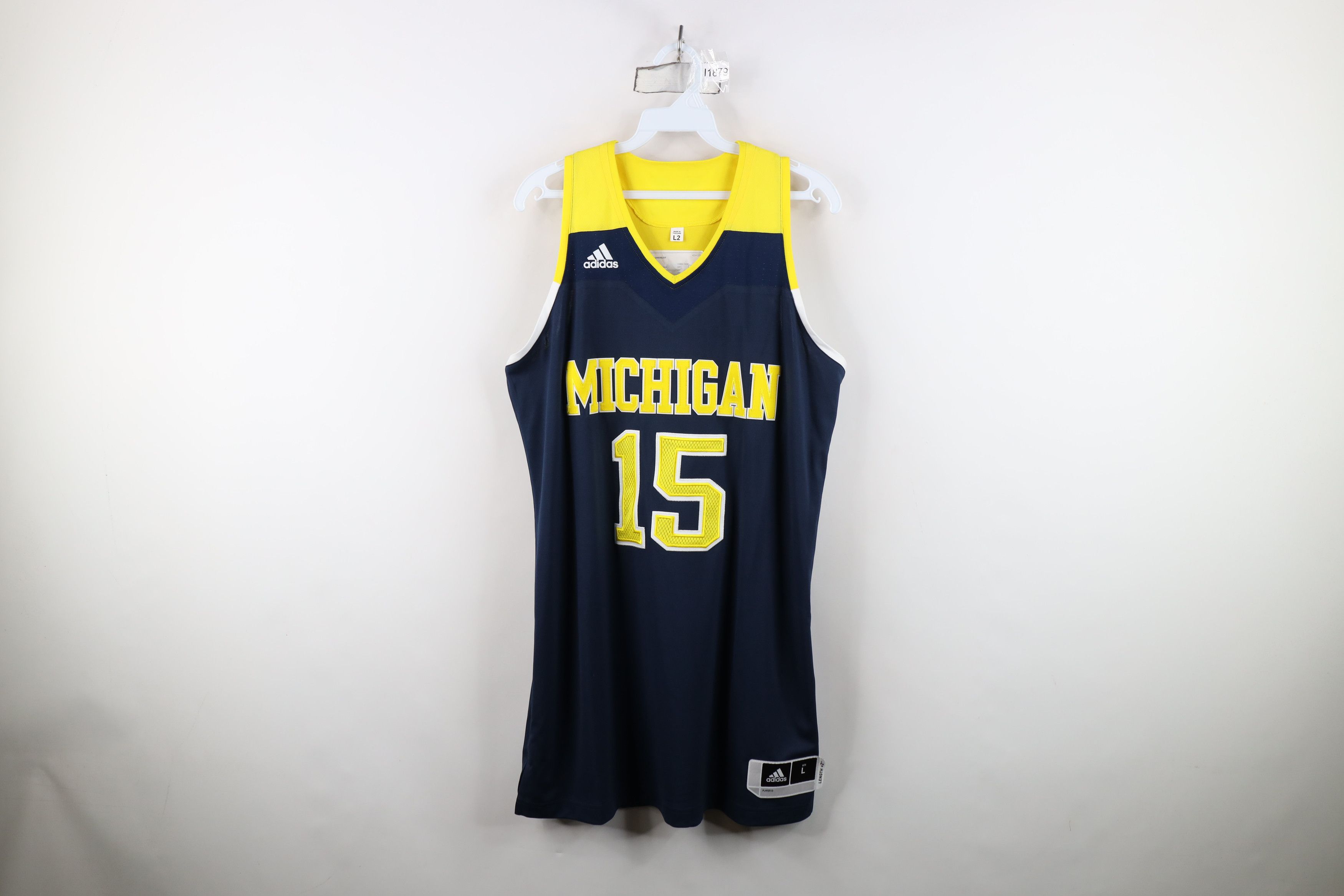 Adidas New Sample Adidas University of Michigan Basketball Jersey Size US L / EU 52-54 / 3 - 1 Thumbnail