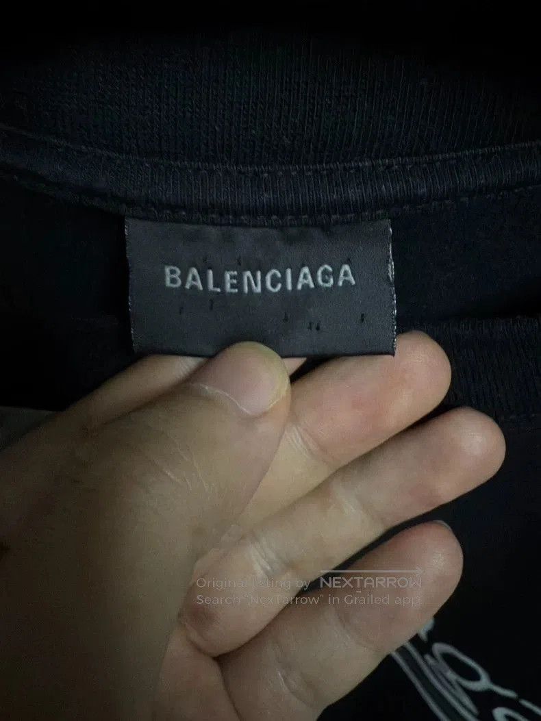 Balenciaga Balenciaga Black Graffiti Coke T. Size US XXS / EU 40 - 3 Thumbnail
