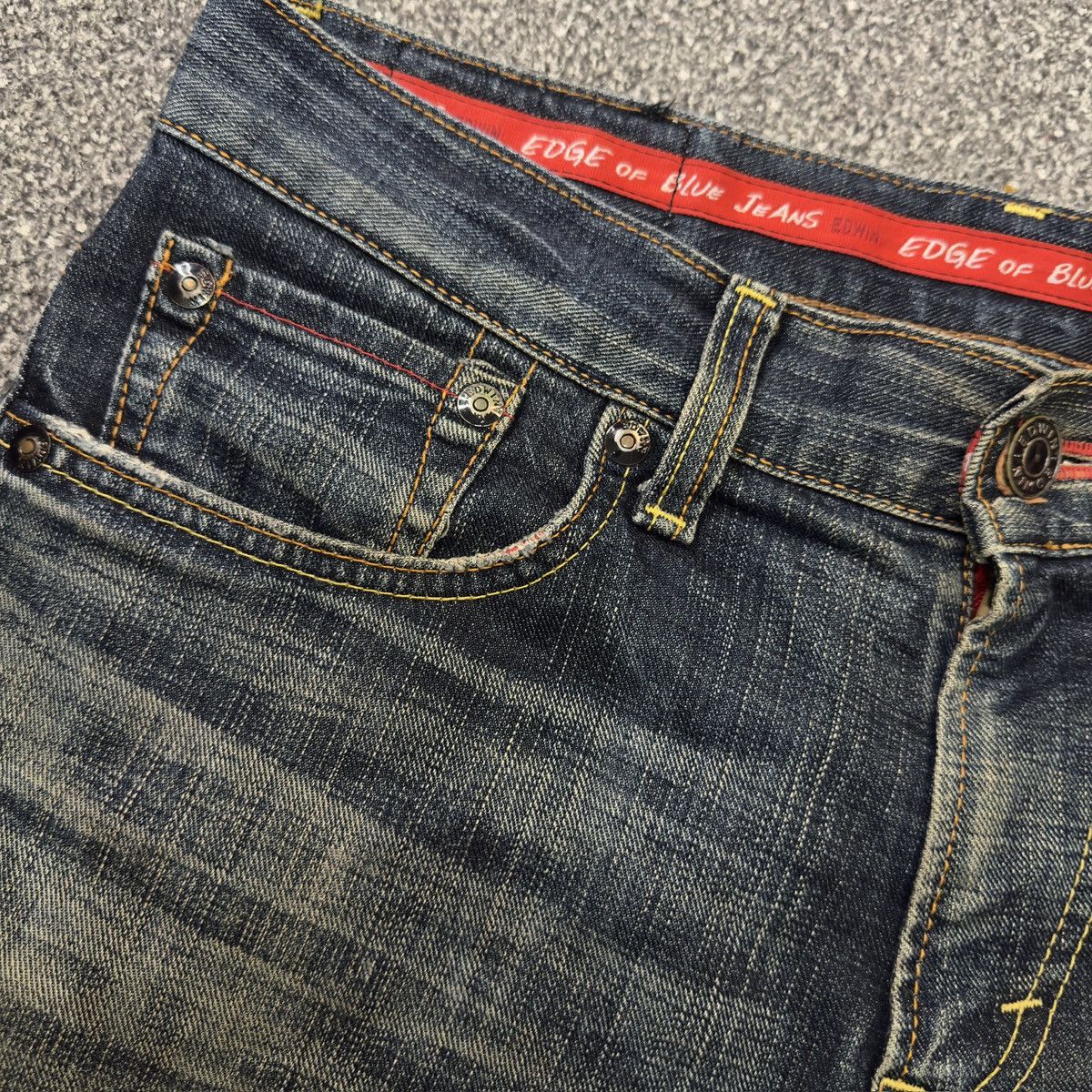 Seditionaries Japanese Avant Garde Edwin 503 Edge of Blue Jeans Size US 31 - 12 Thumbnail