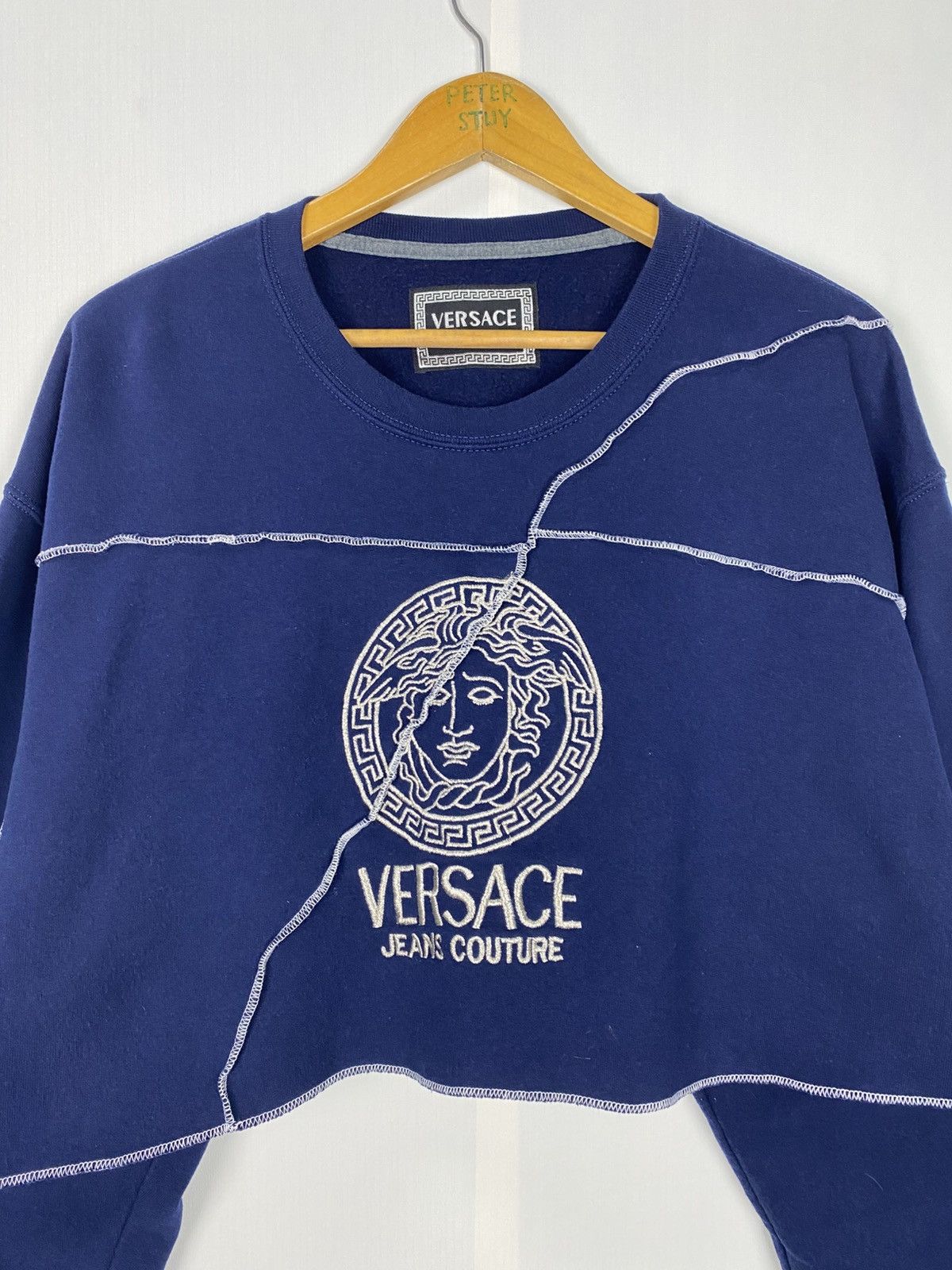 Versace Jeans Couture Versace Jeans Couture Crop Sweater Size L / US 10 / IT 46 - 4 Thumbnail