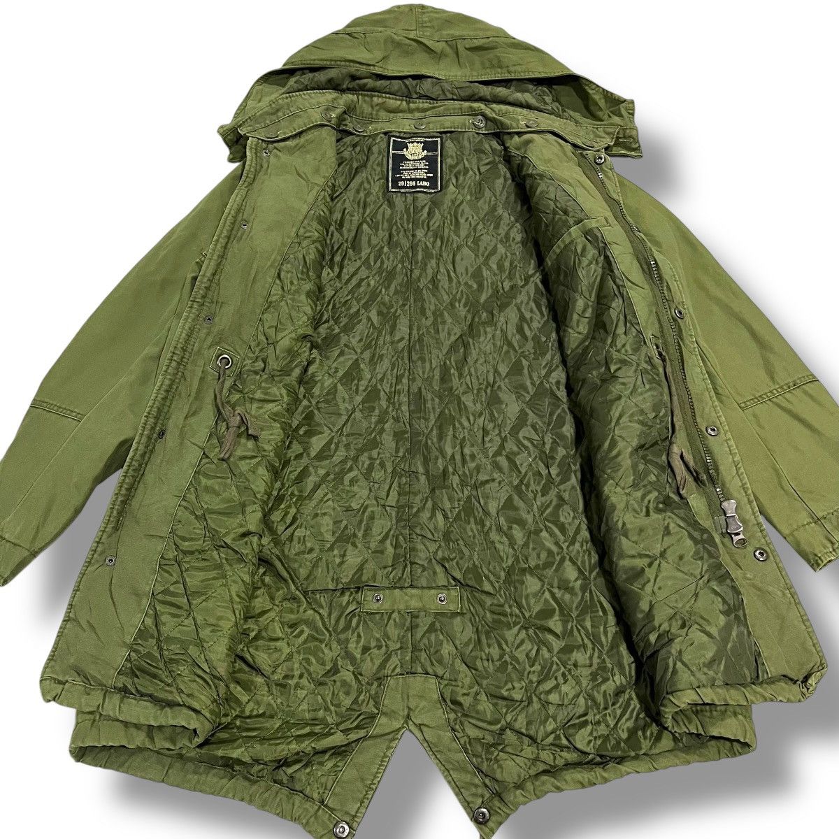 291295=Homme 🇯🇵 291295 LABO ARMY MILITARY FISHTAIL PARKAS Size US M / EU 48-50 / 2 - 6 Thumbnail