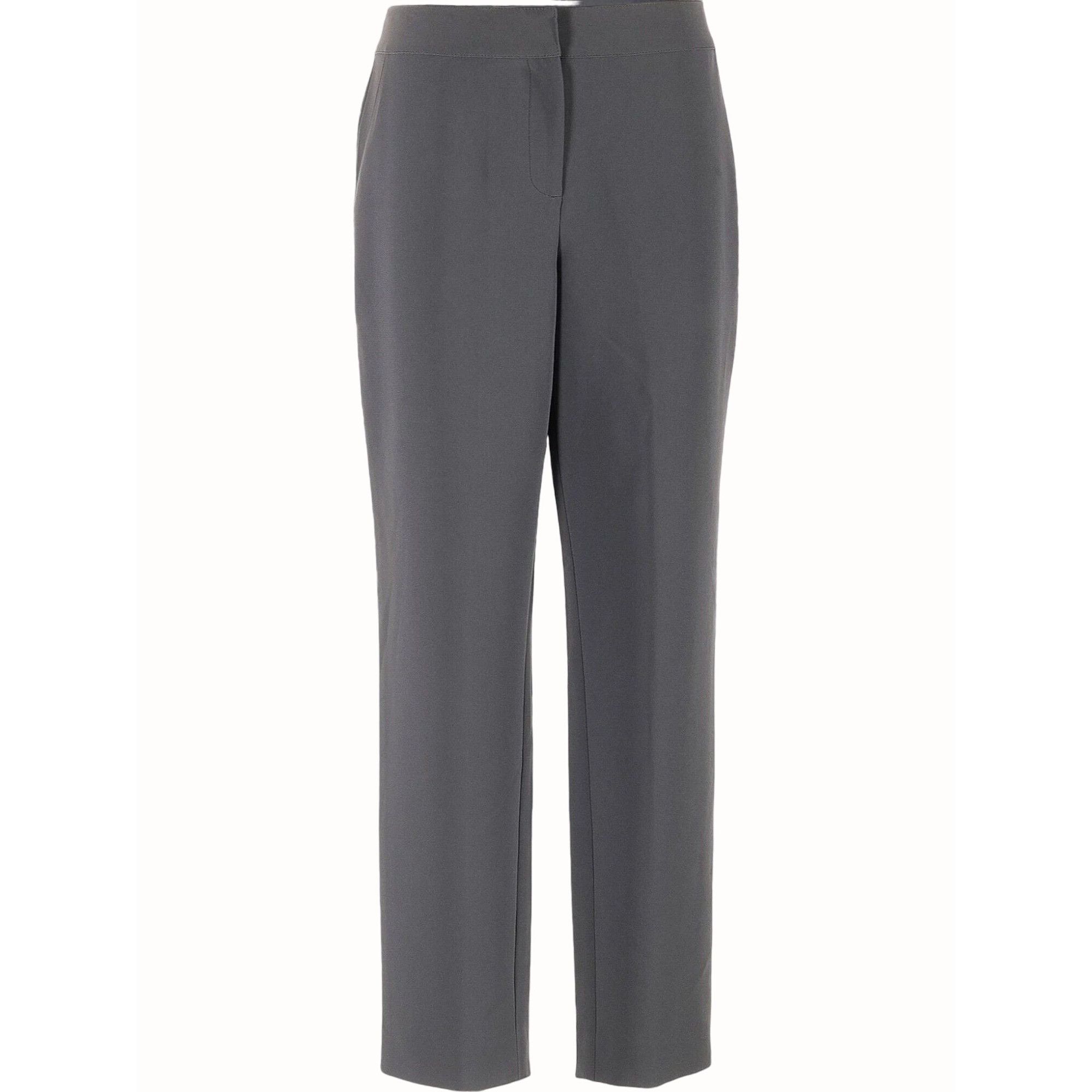 St. John St John Womens Size 16 Pewter Luxury Designer Long Pants NEW Size 38" / US 16 / IT 52 - 1 Thumbnail