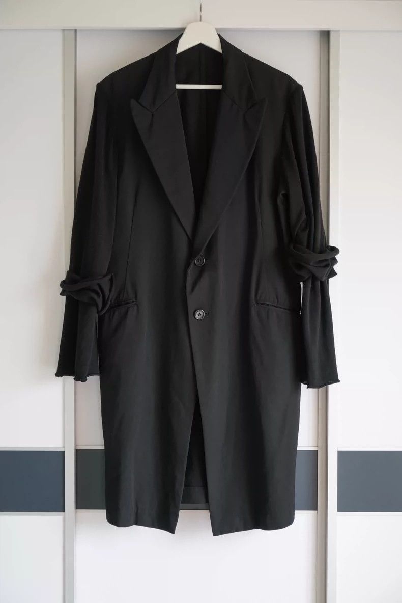Yohji Yamamoto Yohji Yamamoto 02ss double-sleeved wool coat for women-2505 Size US M / EU 48-50 / 2 - 1 Thumbnail