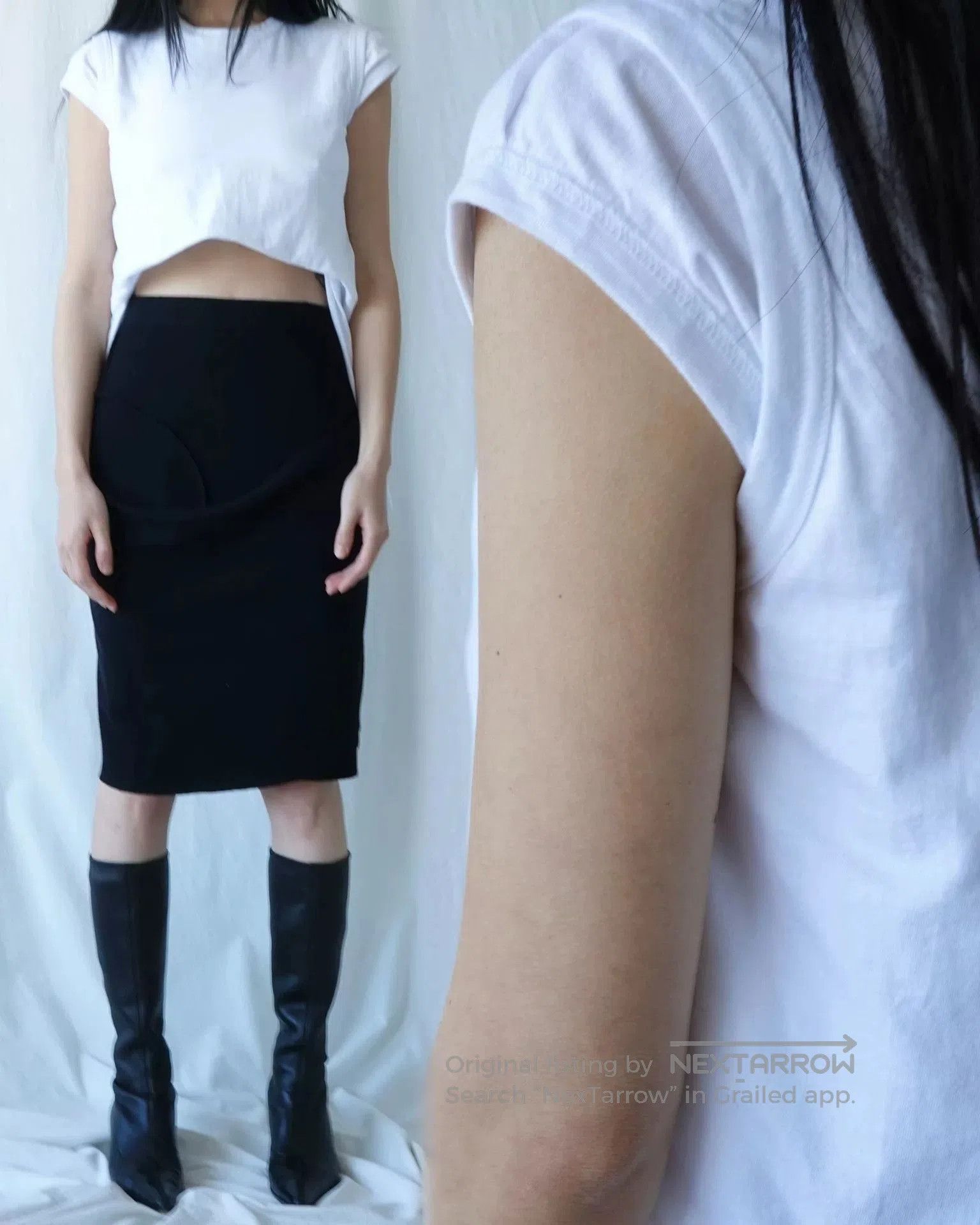 CDG by Comme des Garcons Unique Deconstructed White T-Shirt. Size S / US 4 / IT 40 - 1 Thumbnail