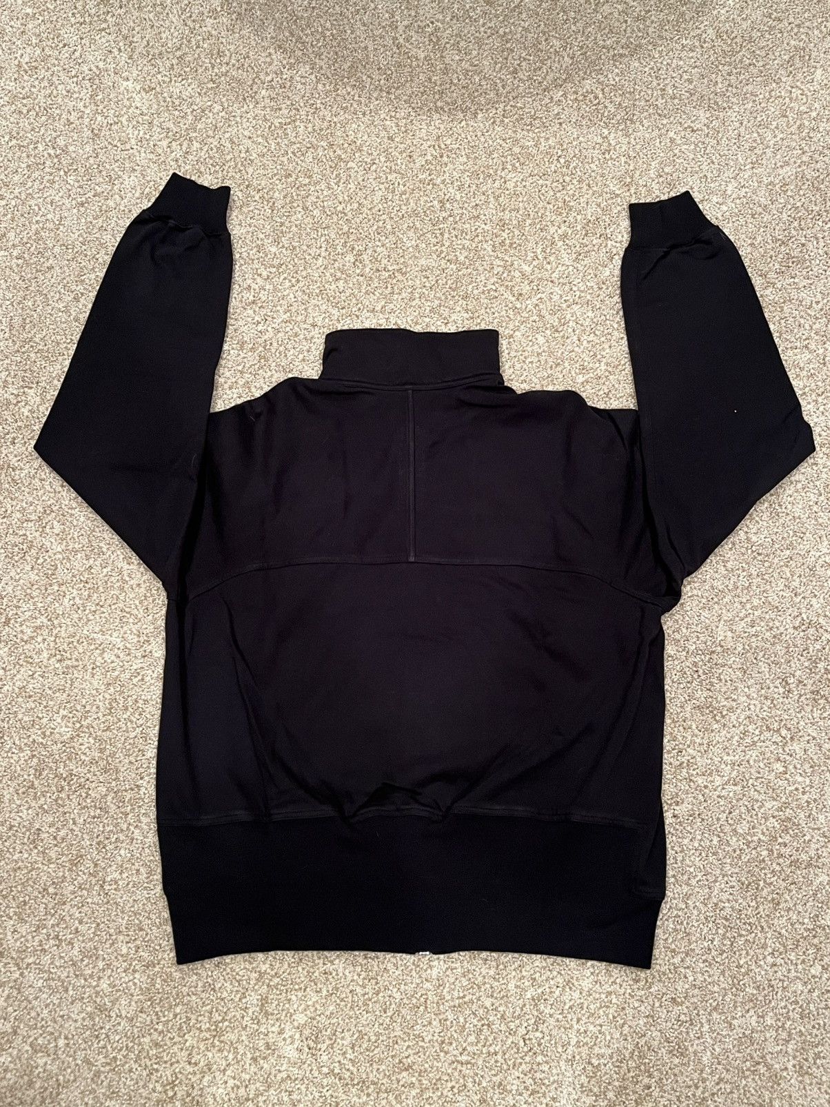 Rick Owens Black Zip Front Jogger Sweatshirt Size US S / EU 44-46 / 1 - 5 Thumbnail