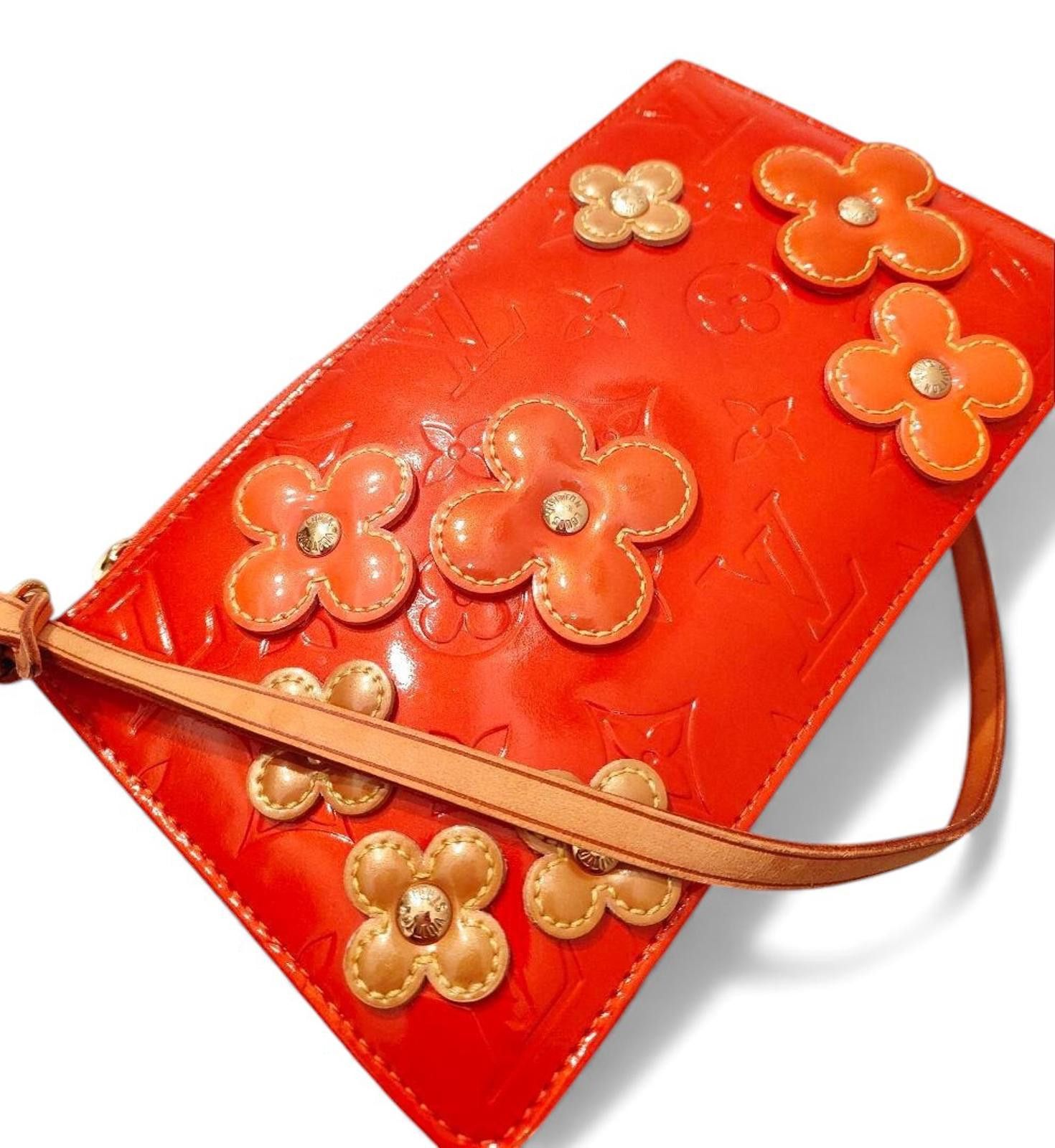 Louis Vuitton Louis Vuitton - Orange Vernis Accessory Pouch Size ONE SIZE - 5 Thumbnail