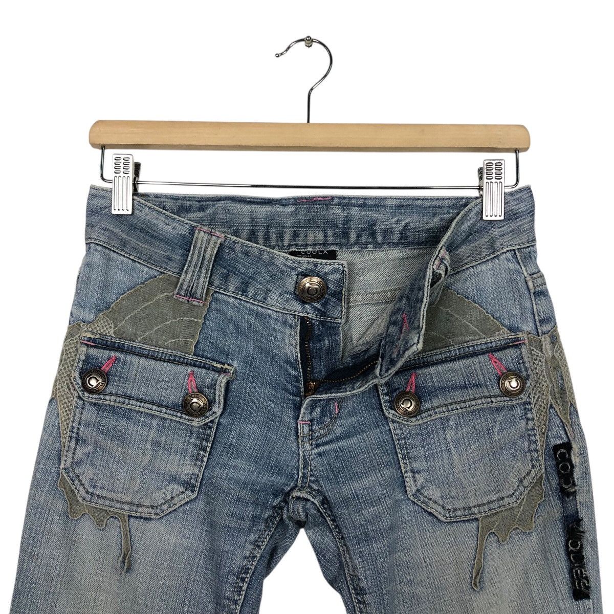 COOLA Distressed Washed Flare Jeans – Early 2000s