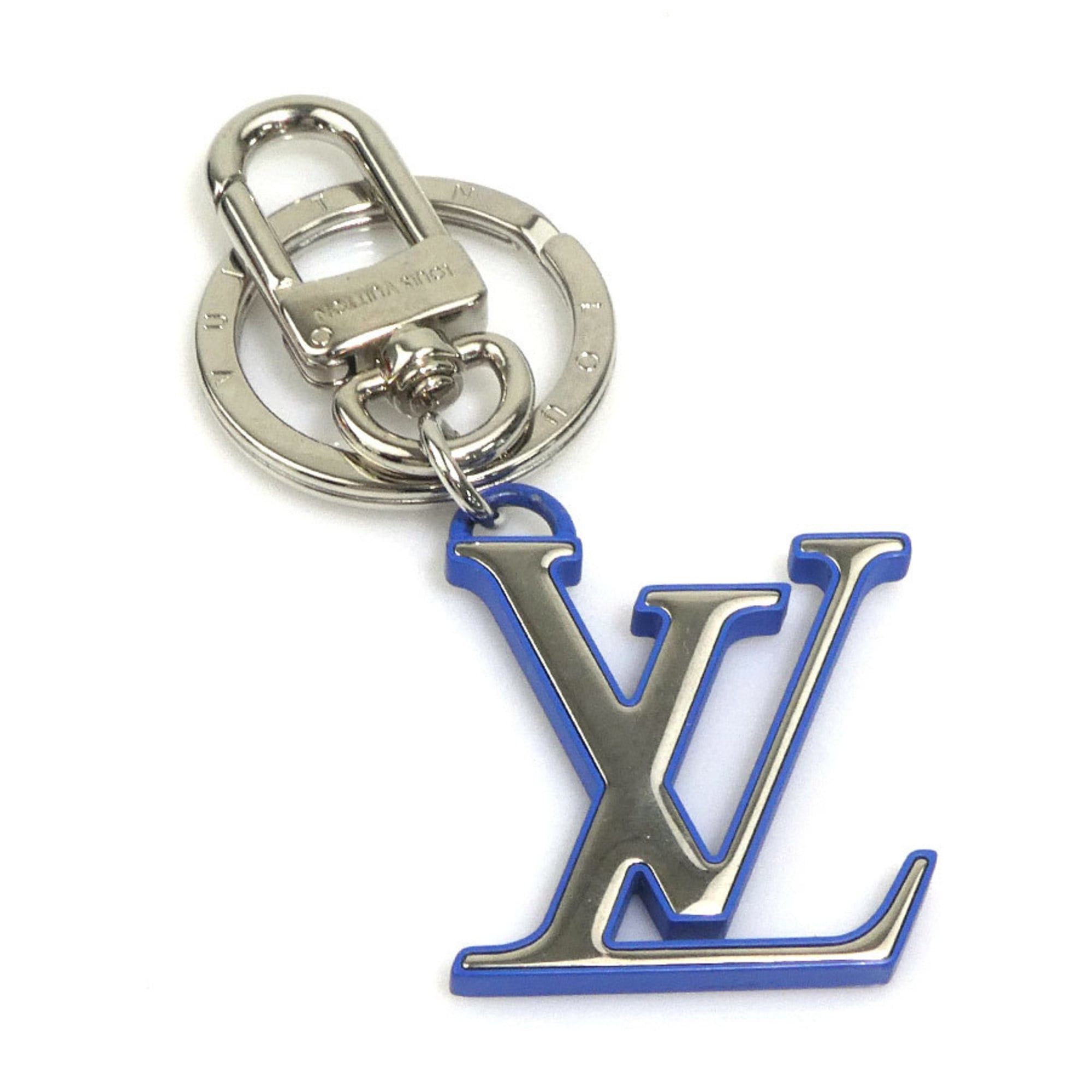 Louis Vuitton Louis Vuitton Charm Key Ring, Porte-Clés, LV Chromatic Metal, Silver/Blue, Unisex, M63601 e61328g Size ONE SIZE - 1 Thumbnail