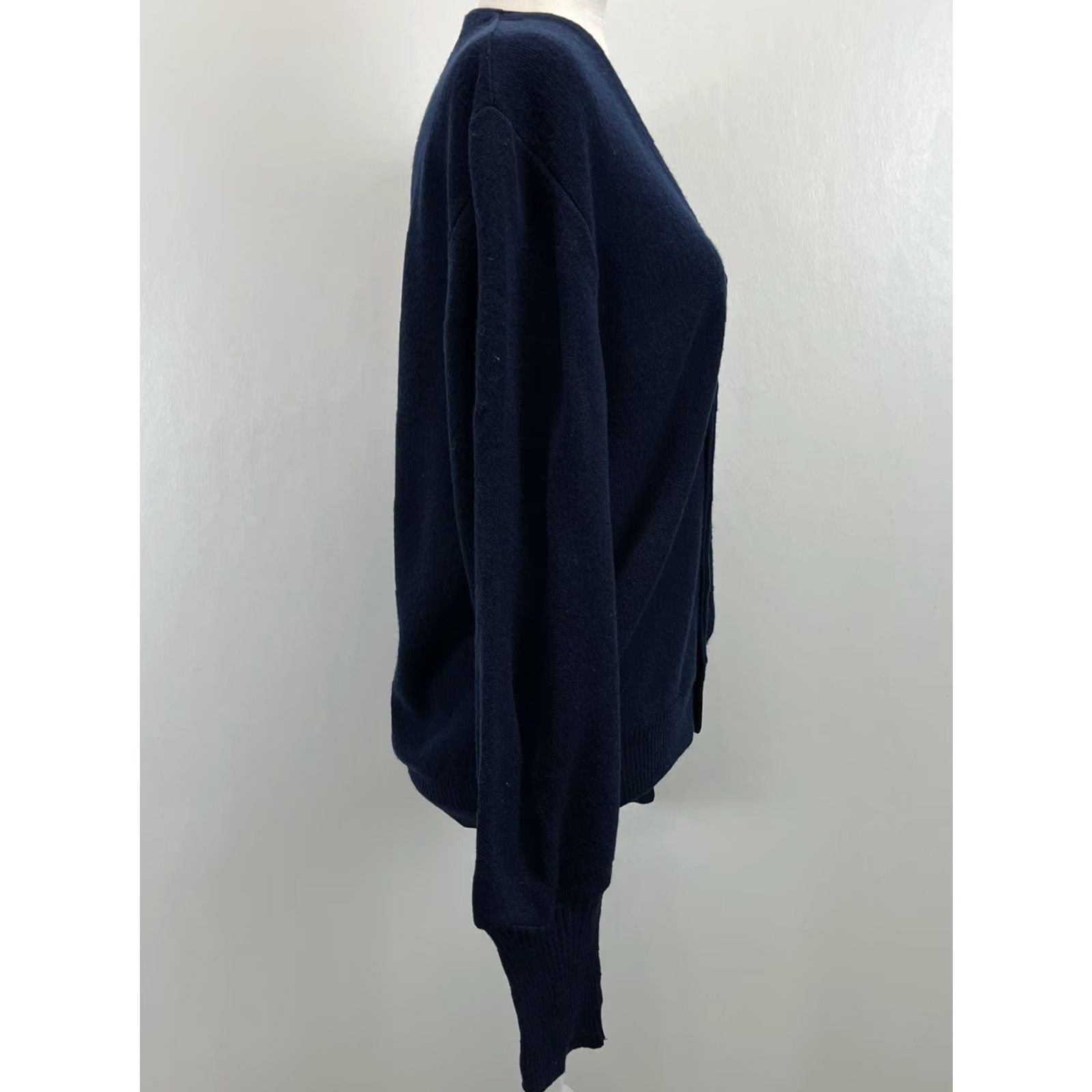 Vintage VINTAGE Arnie Sweater Sz Small Navy Cardigan Knit V-Neck Union Made USA Mens Size US S / EU 44-46 / 1 - 4 Thumbnail
