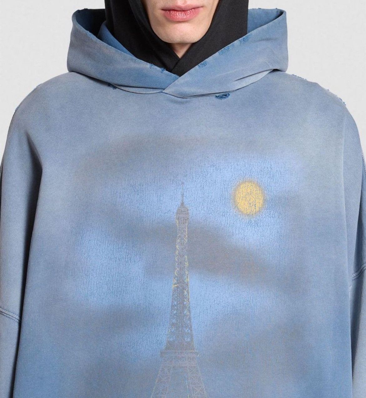 Balenciaga BALENCIAGA Paris Moon Oversized Hoodie Size US S / EU 44-46 / 1 - 2 Thumbnail