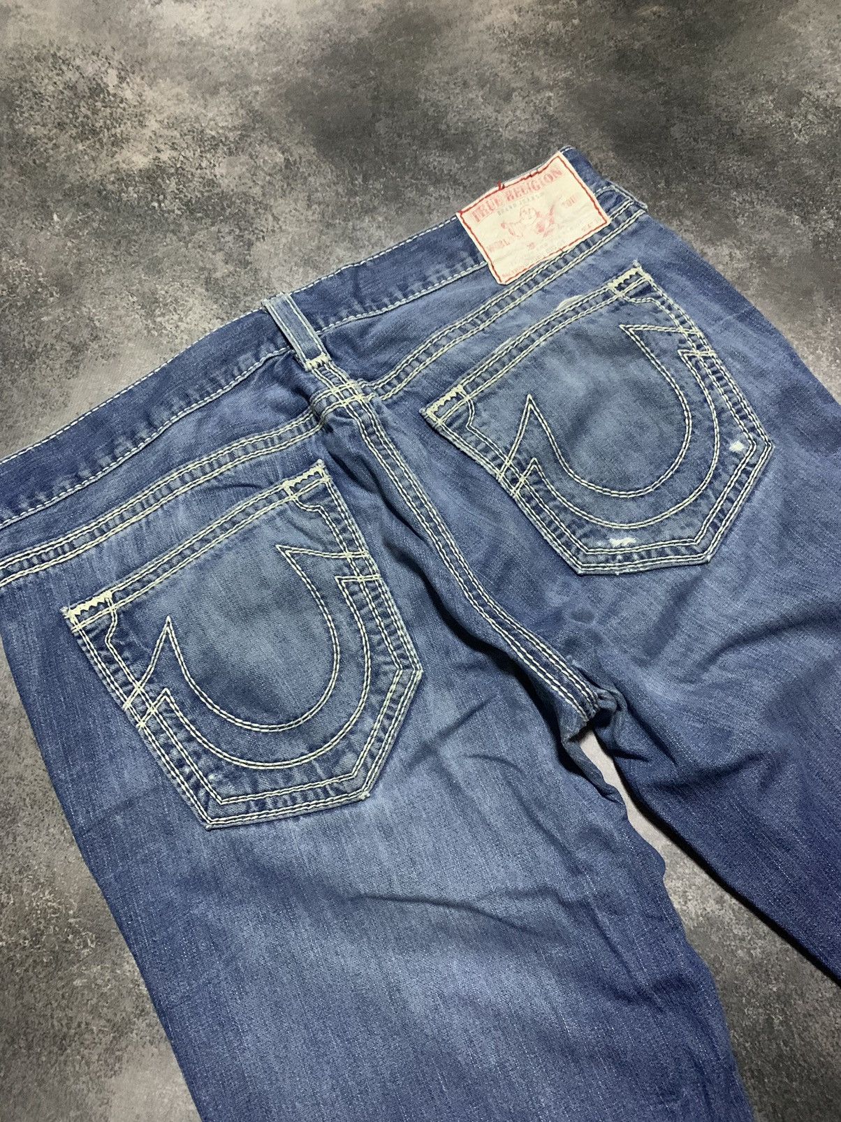 True Religion × Vintage VINTAGE Y2K TRUE RELIGION BILLY SUPER T DENIM JEANS USA Size US 38 / EU 54 - 3 Thumbnail