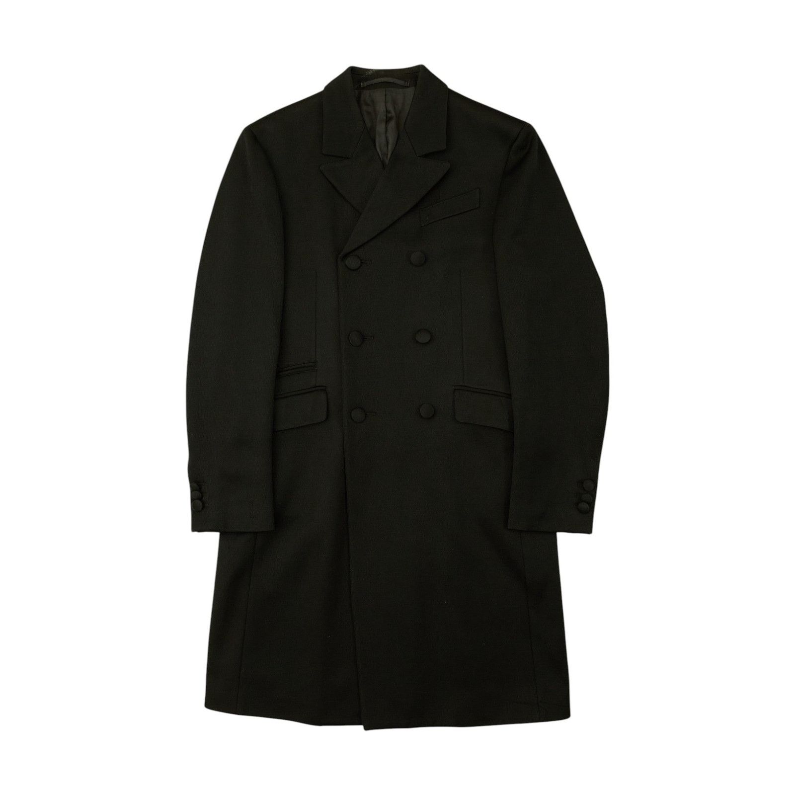 Prada F/W 2016 Wool Black Coat Size XL / US 12-14 / IT 48-50 - 1 Thumbnail
