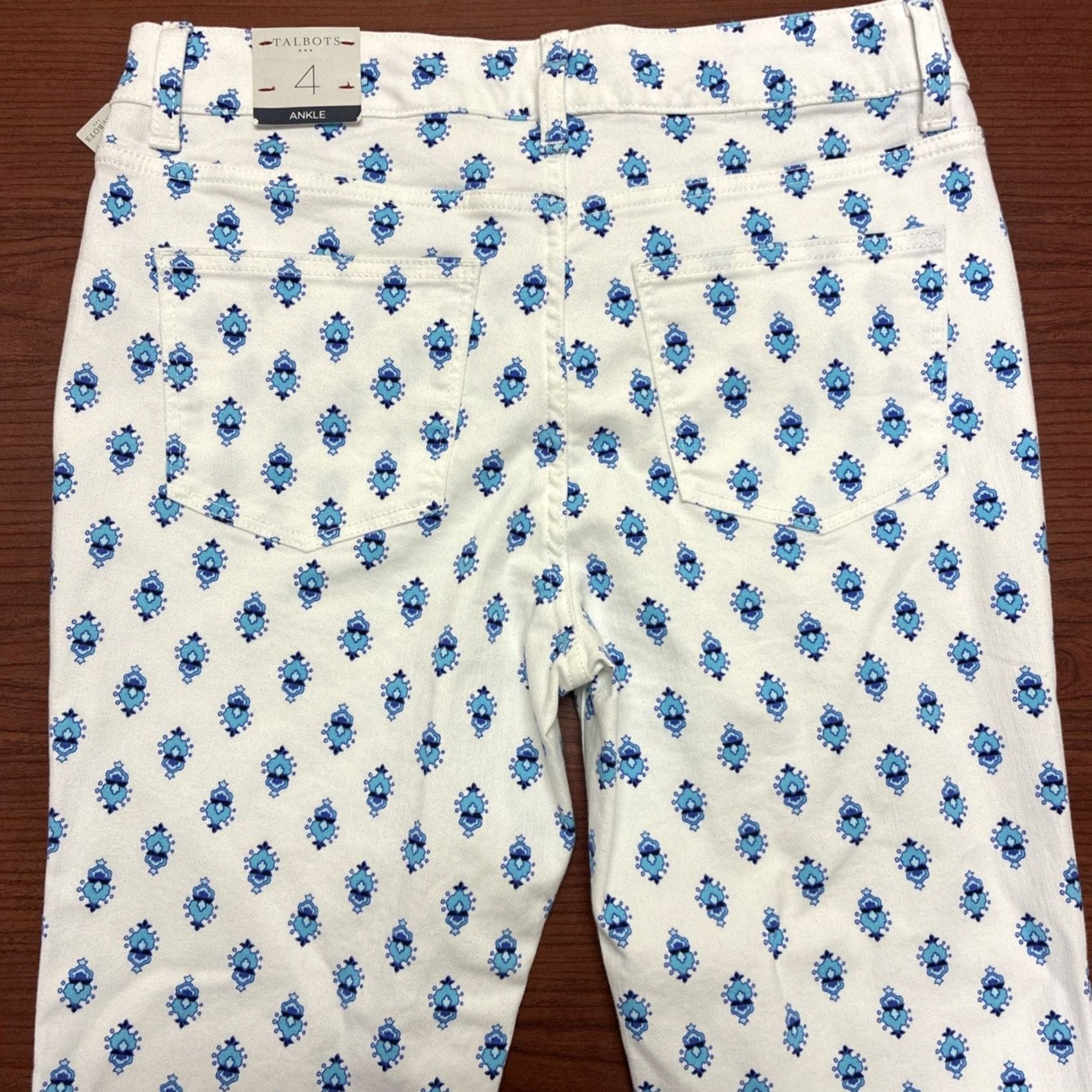 Talbots Talbots Women’s Slimming Ankle Jeans Size 4 White NWT Size 27" / US 4 / IT 40 - 3 Thumbnail