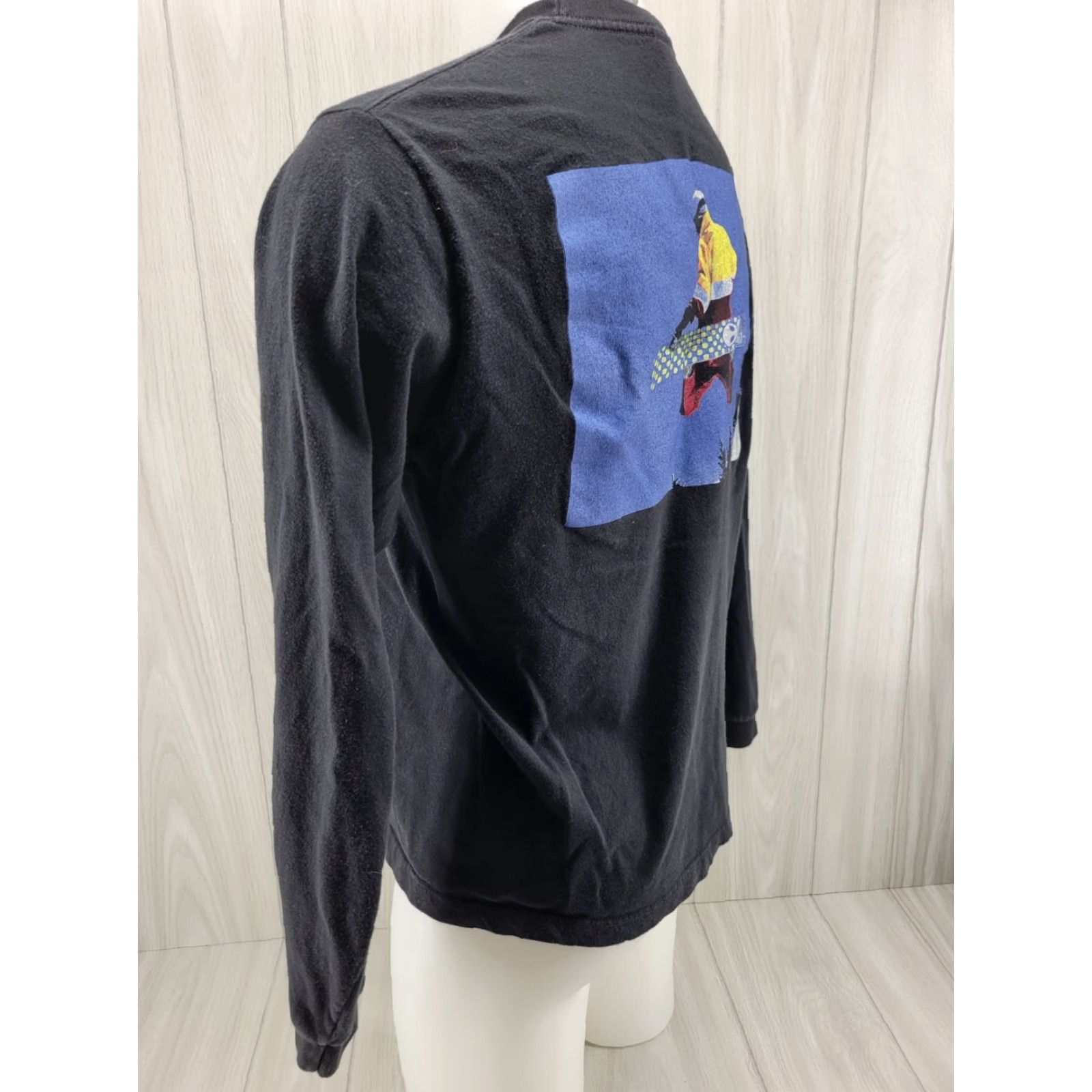Gap Gap T-Shirt Long Sleeve Size Small Black 100% Cotton Crew Neck Relaxed Men 90s Vintage Style Boarding Adventure Size US S / EU 44-46 / 1 - 7 Thumbnail