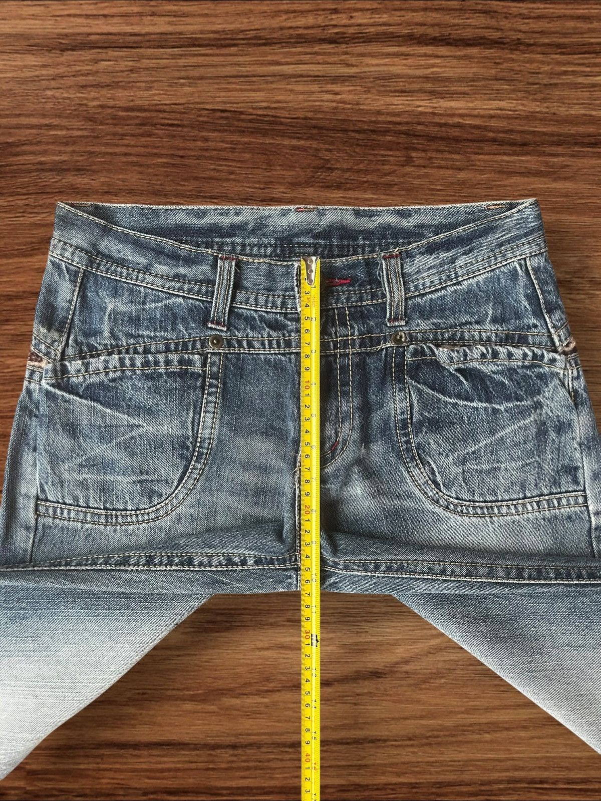 Hysteric Glamour × Japanese Brand Vintage Japanese Brand Blue Washed Distressed Leopard Jeans Size US 30 / EU 46 - 13 Thumbnail