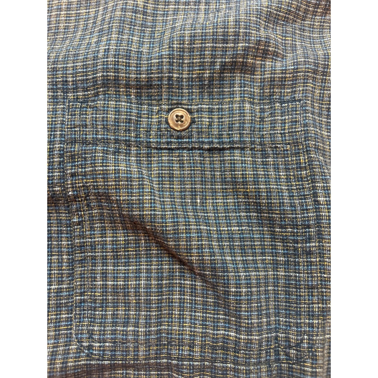 Patagonia Patagonia XL Blue Gray Plaid Short Sleeve Button Up Hemp Cot Size US XL / EU 56 / 4 - 4 Thumbnail