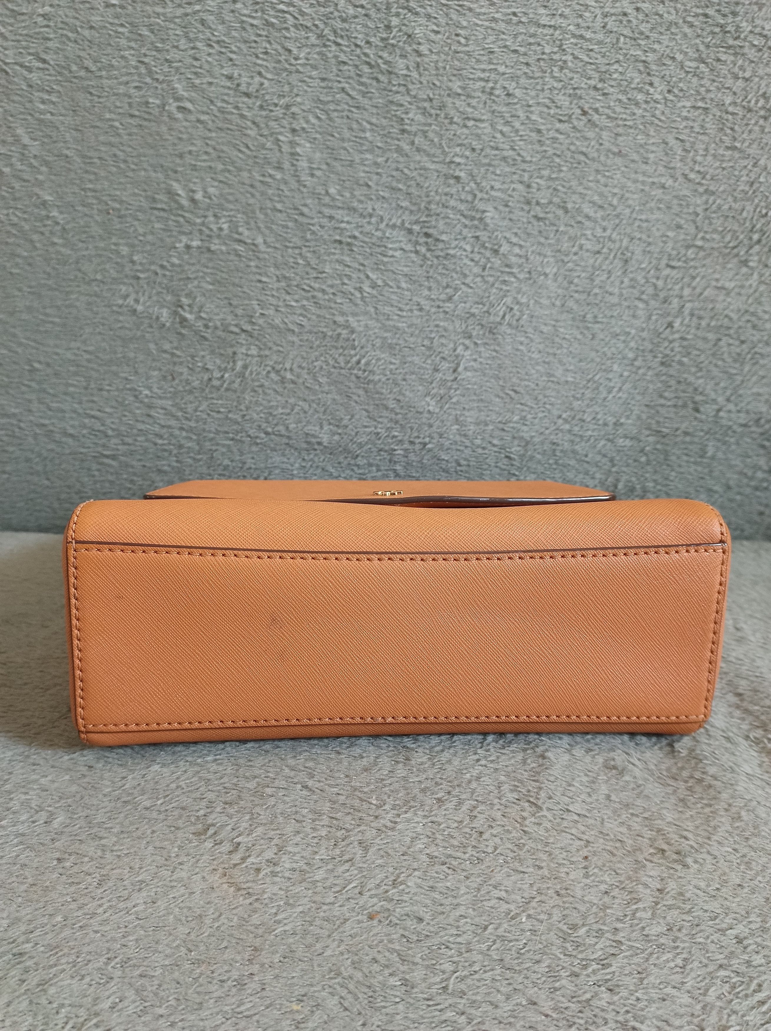 Tory Burch Tory Burch Emerson Tan Leather Flap Top Handle Crossbody Bag Size ONE SIZE - 6 Thumbnail