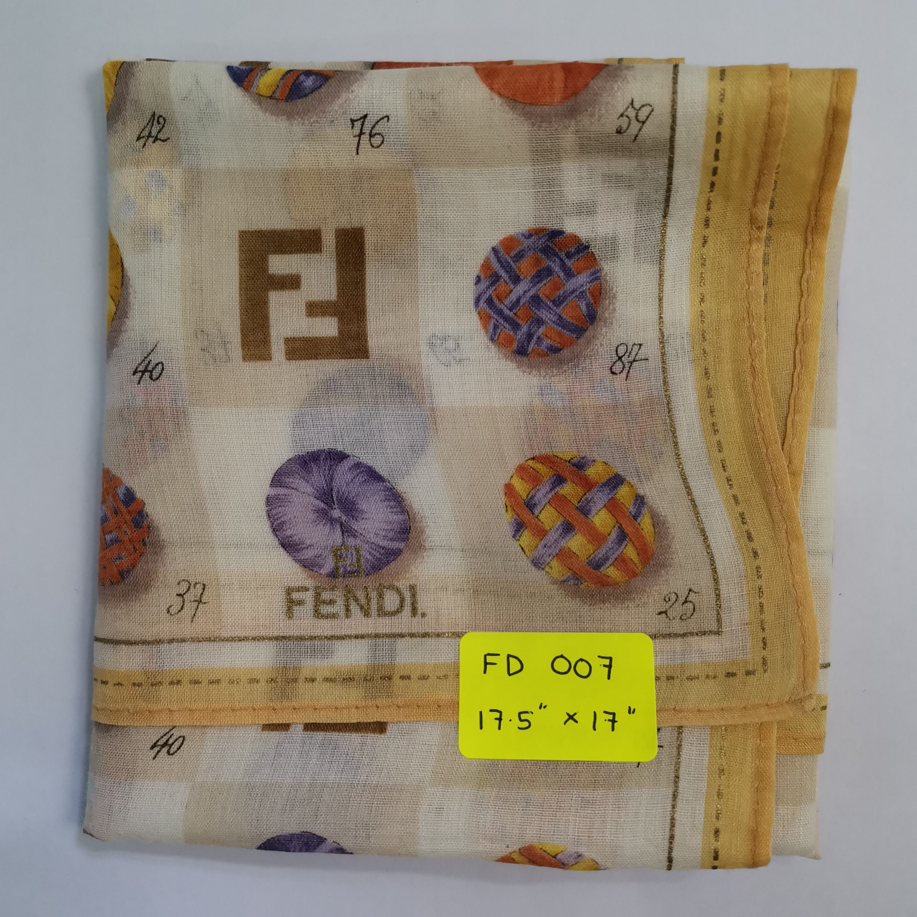 Fendi FENDI HANDKERCHIEF/ BANDANA/ SCARF Size ONE SIZE - 7 Thumbnail