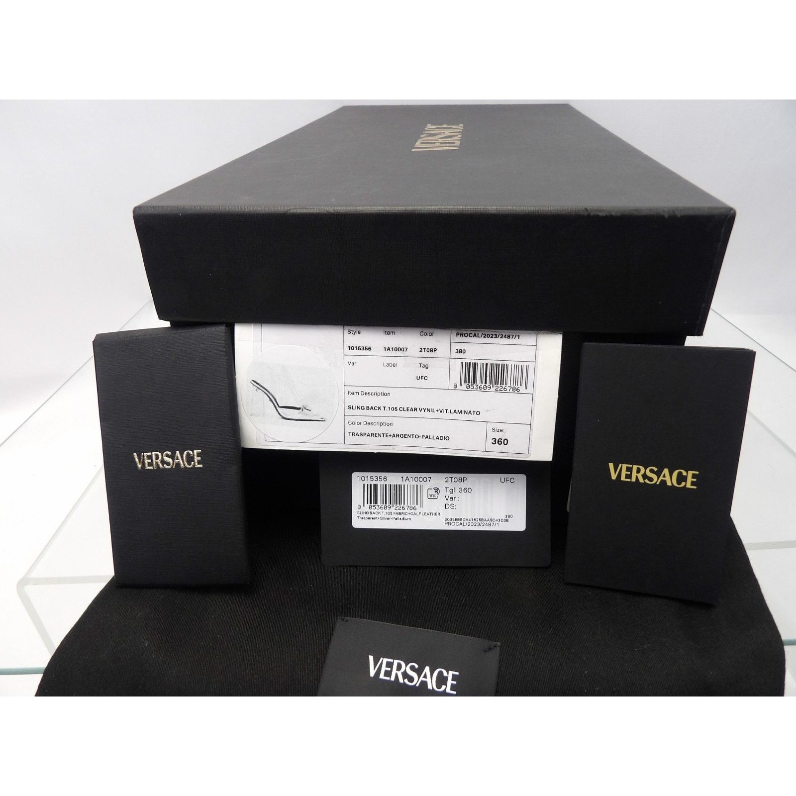 Versace VERSACE SILVER LEATHER COIN MEDUSA HEAD SANDALS PUMPS 36 ITA Size US 6 / IT 36 - 11 Thumbnail