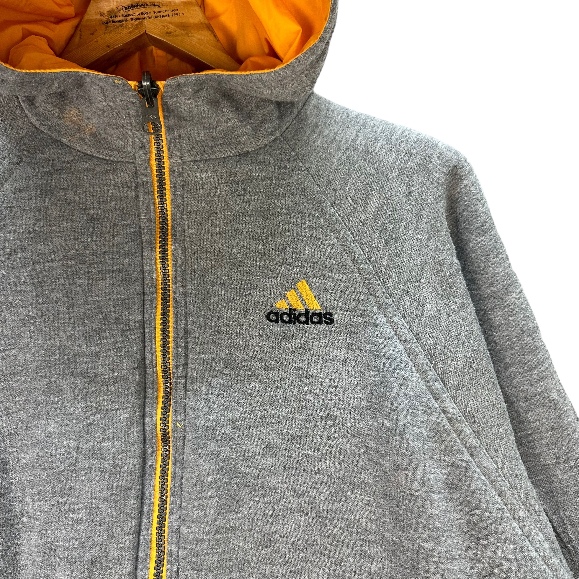 Adidas ADIDAS EMBROIDERY BIG LOGO REVERSIBLE HOODIE JACKET 8607-017 Size US XL / EU 56 / 4 - 12 Thumbnail